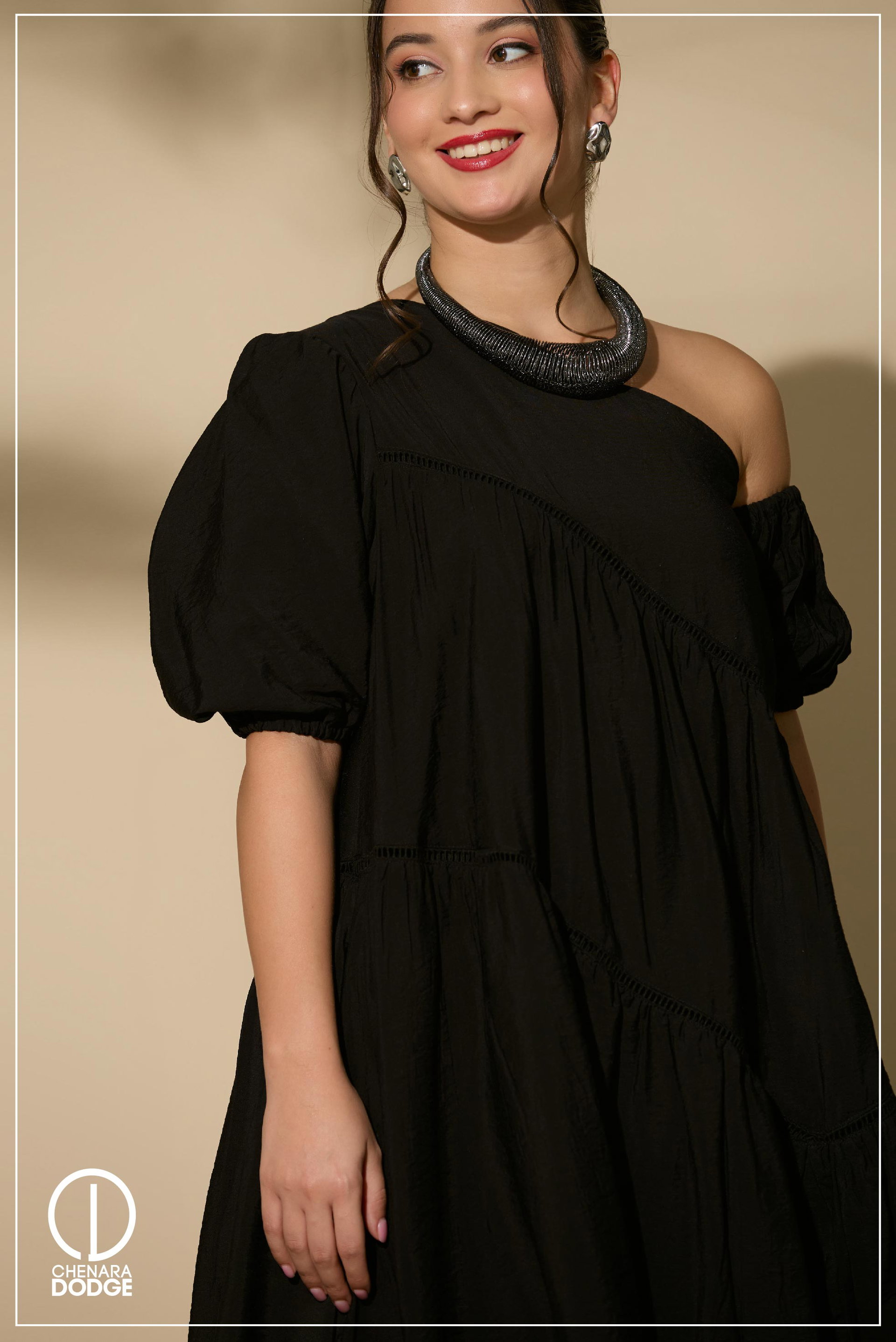 KYLIE LADDER LACE MINI DRESS