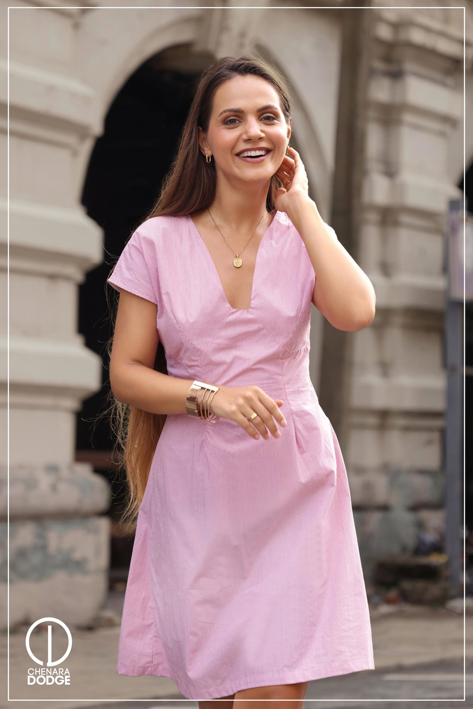 LANA V - NECK MINI DRESS