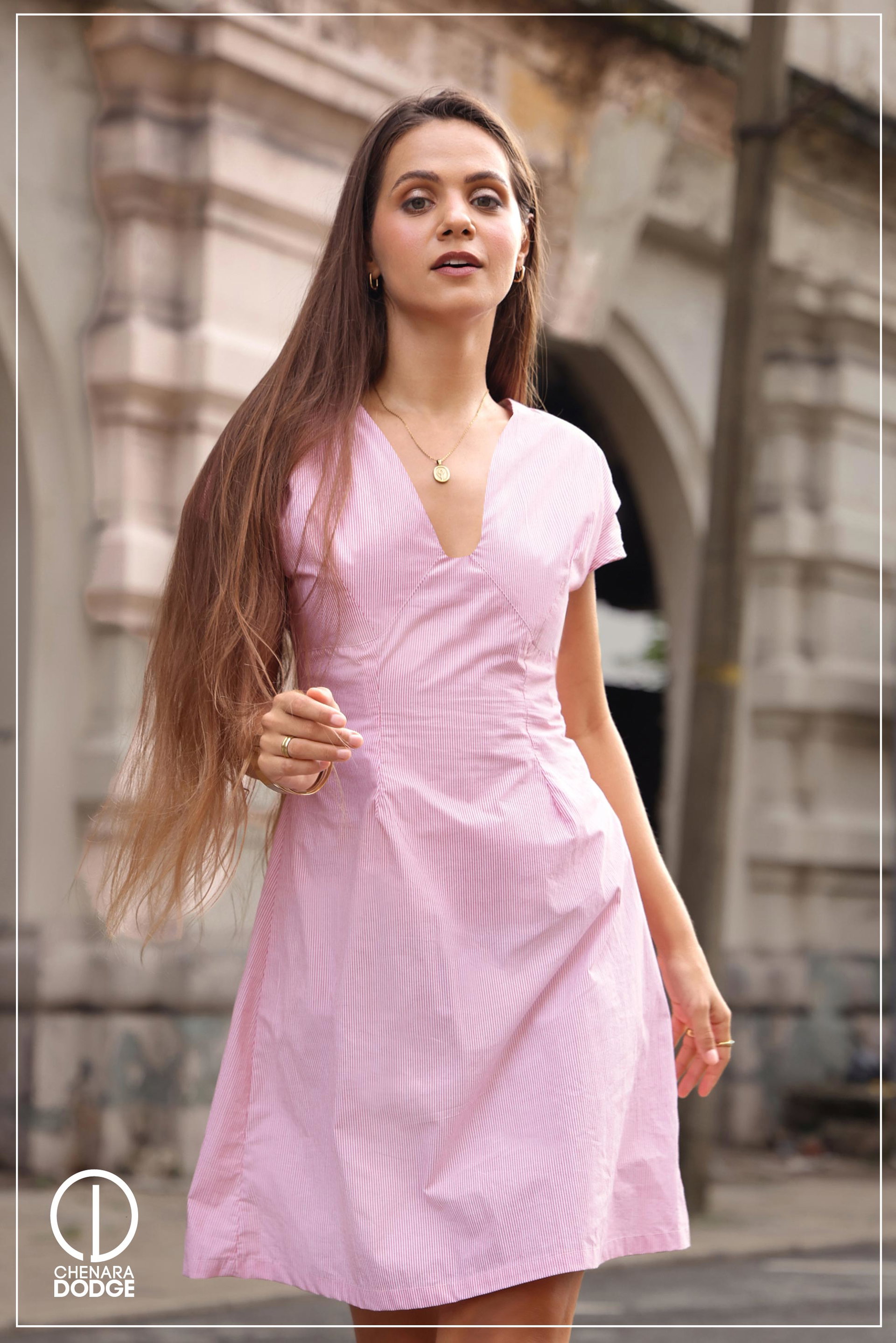 LANA V - NECK MINI DRESS