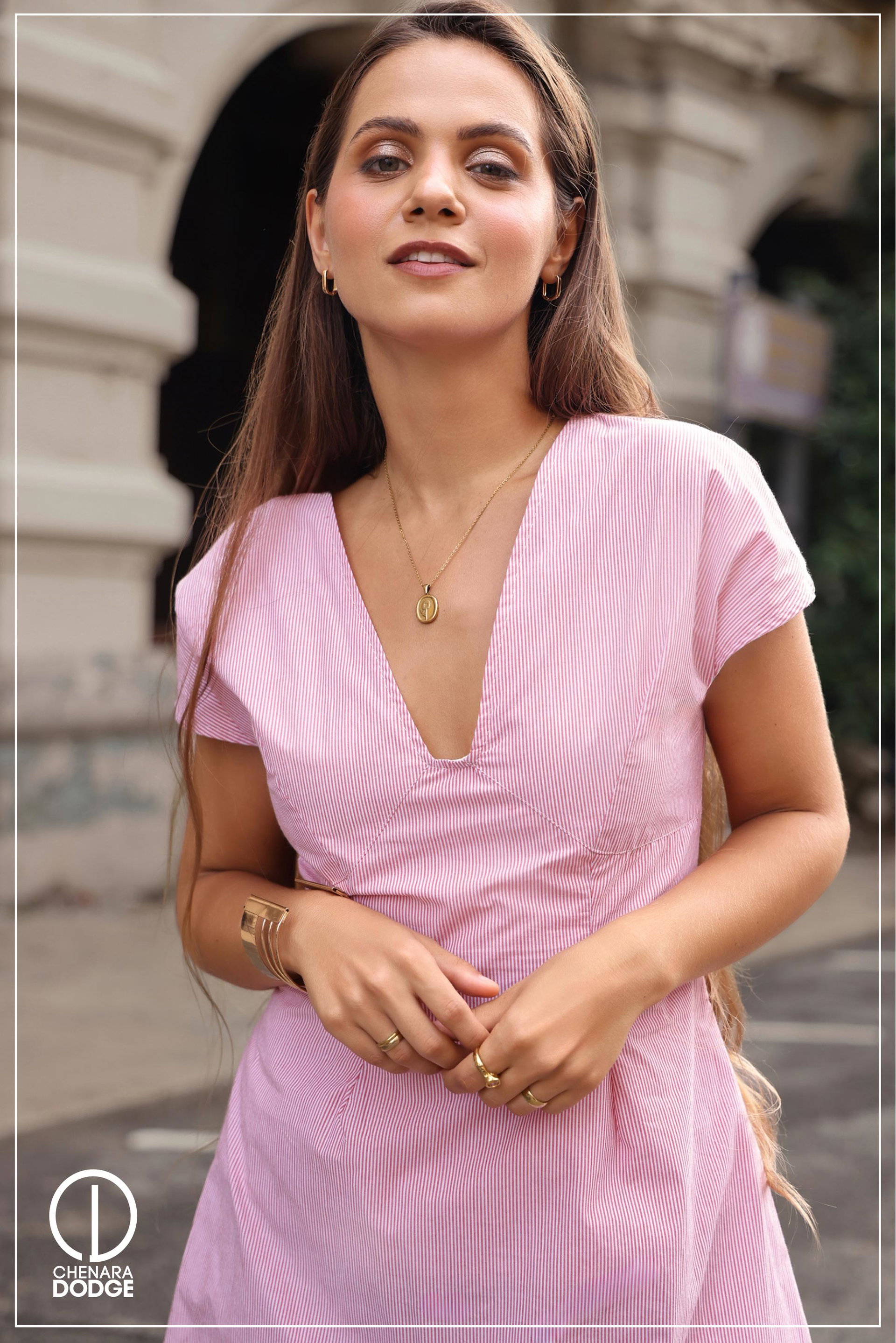 LANA V - NECK MINI DRESS
