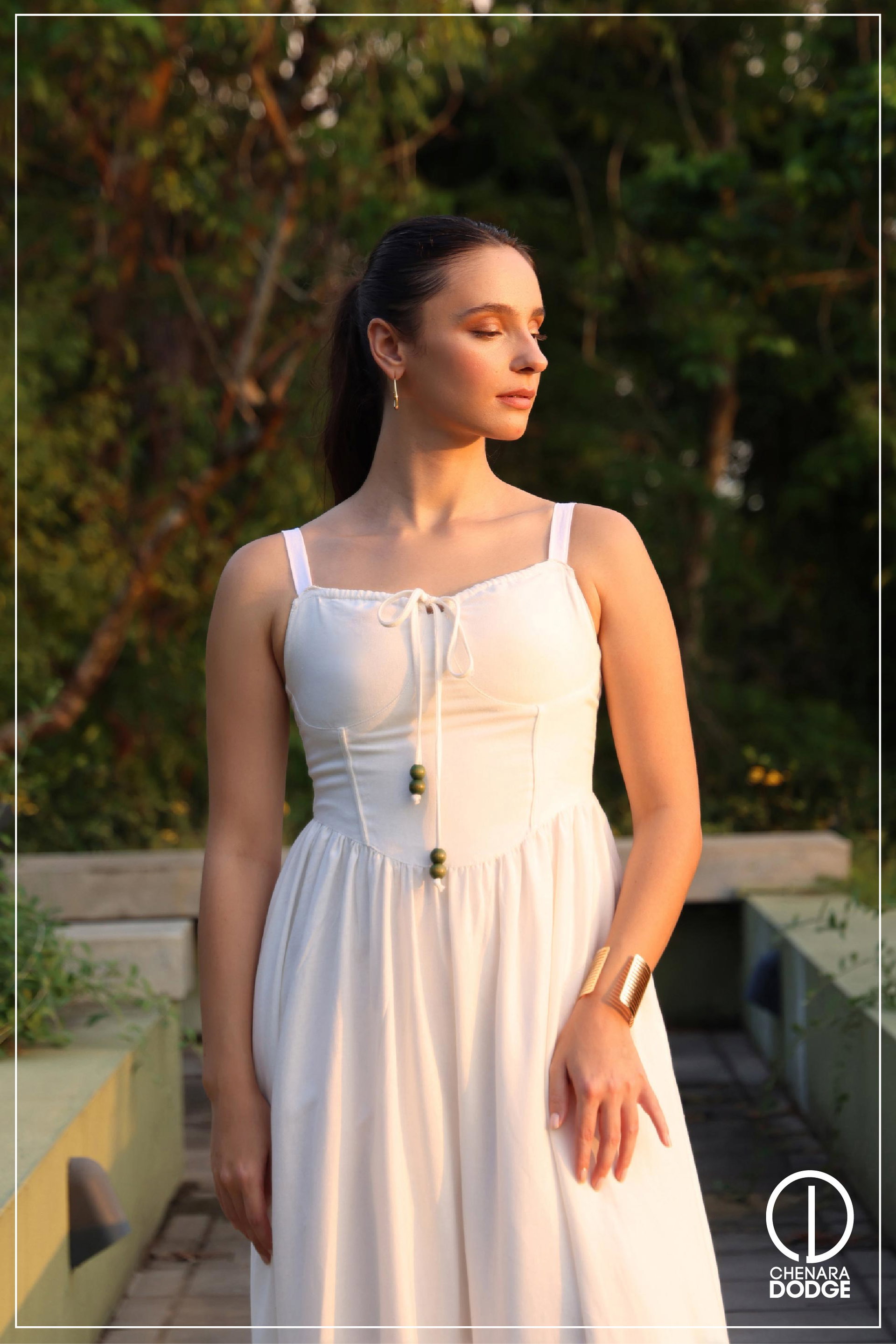 LARA CORSET DETAILED MAXI DRESS