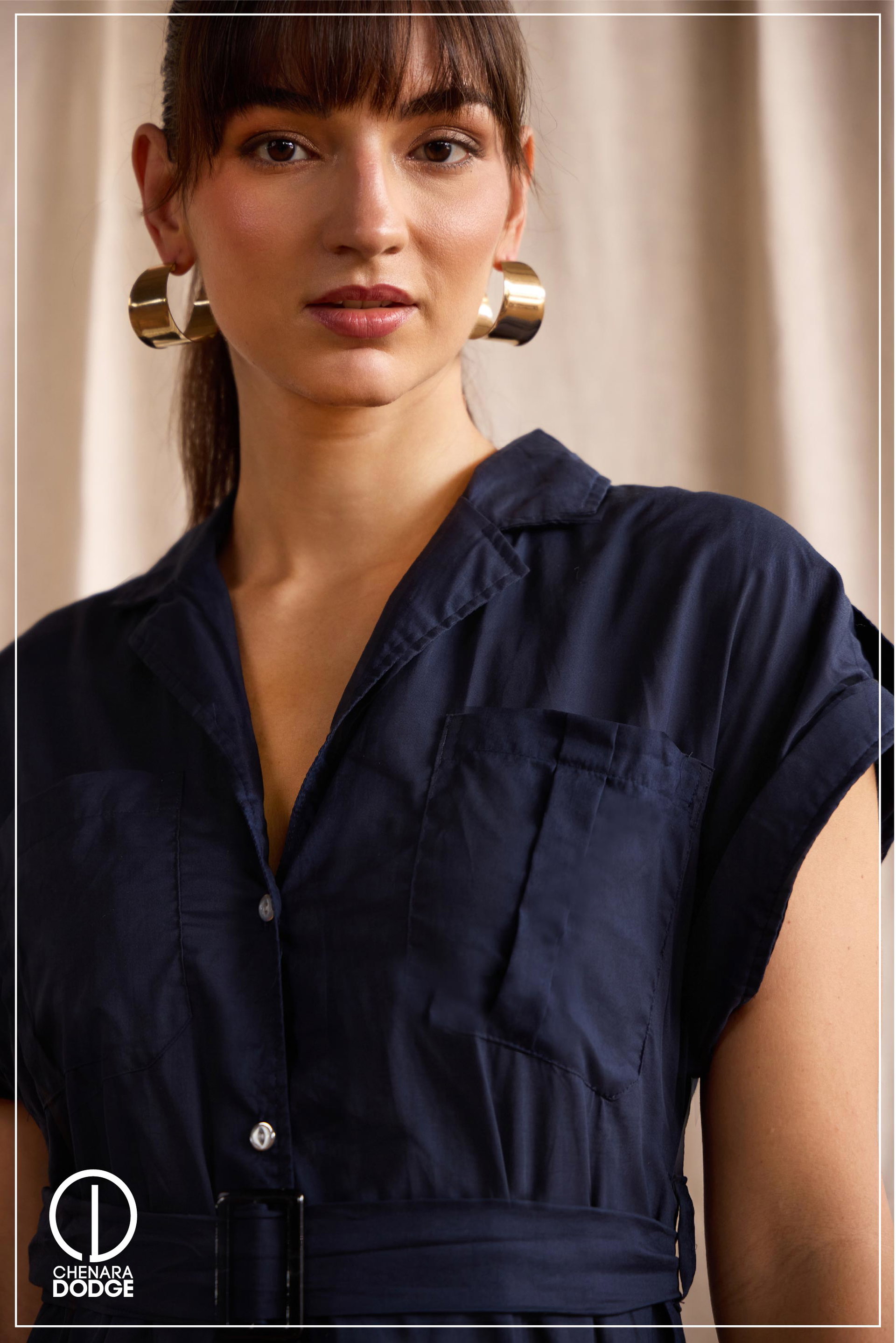 LARA BUCKLE DETAIL MAXI DRESS