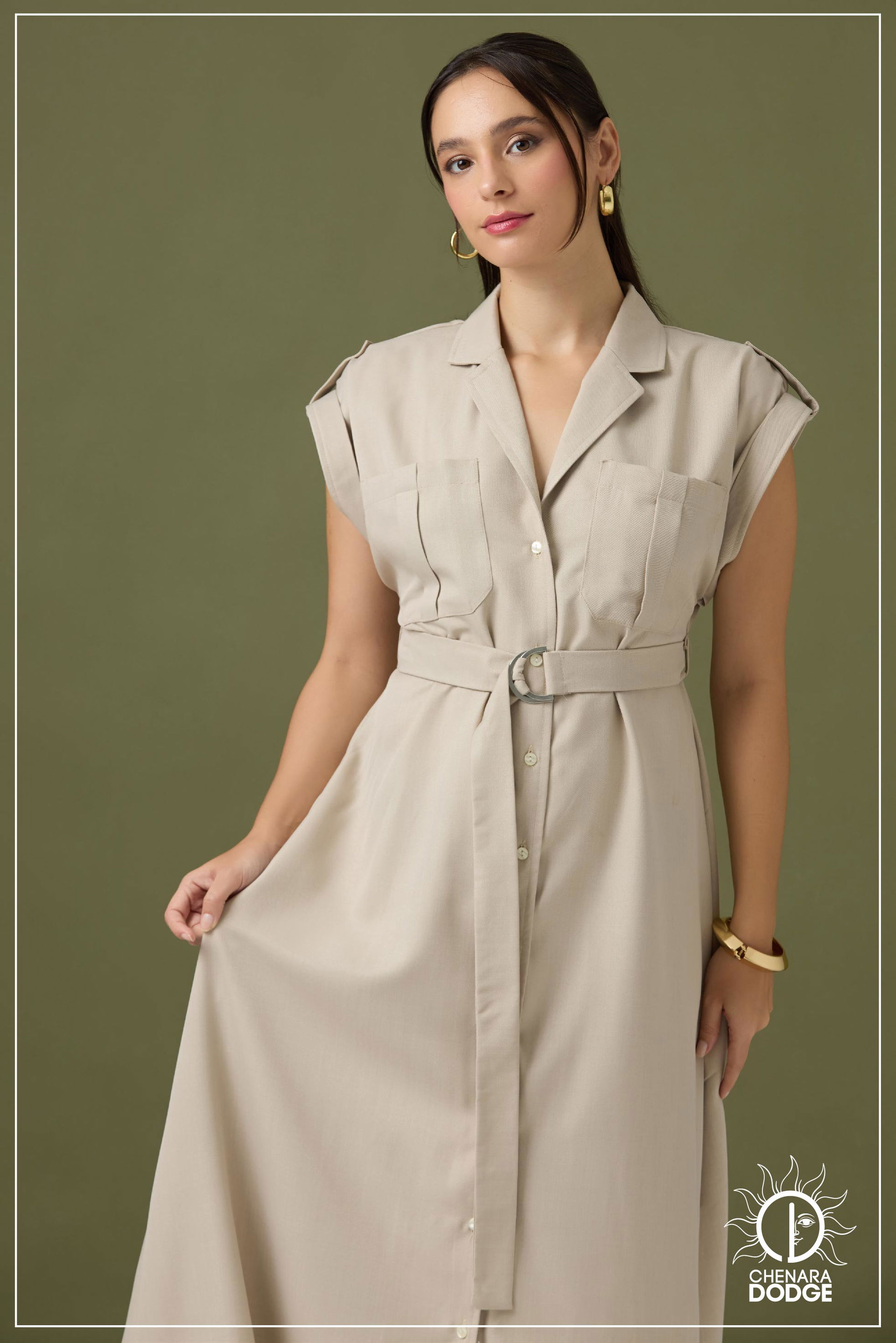 LARA DROP SHOULDER MAXI DRESS