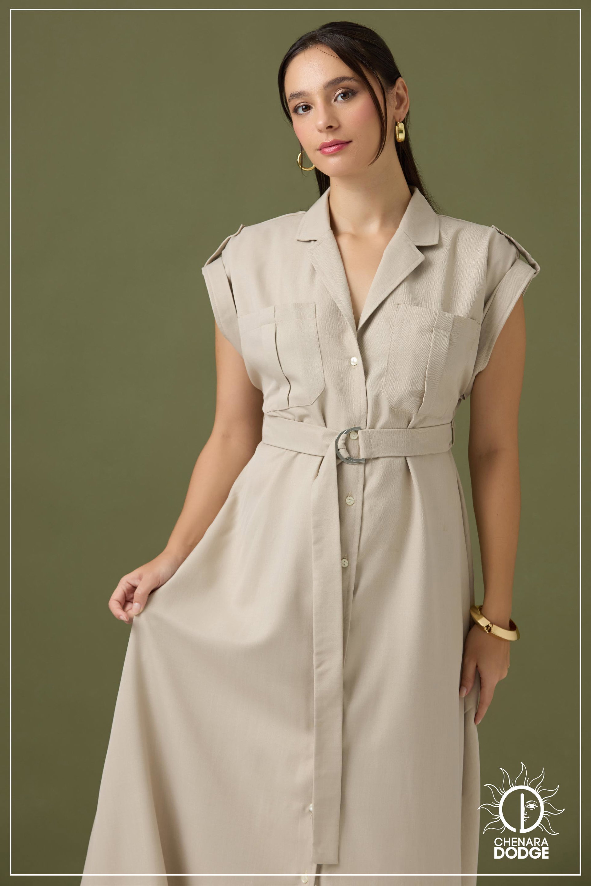 LARA DROP SHOULDER MAXI DRESS