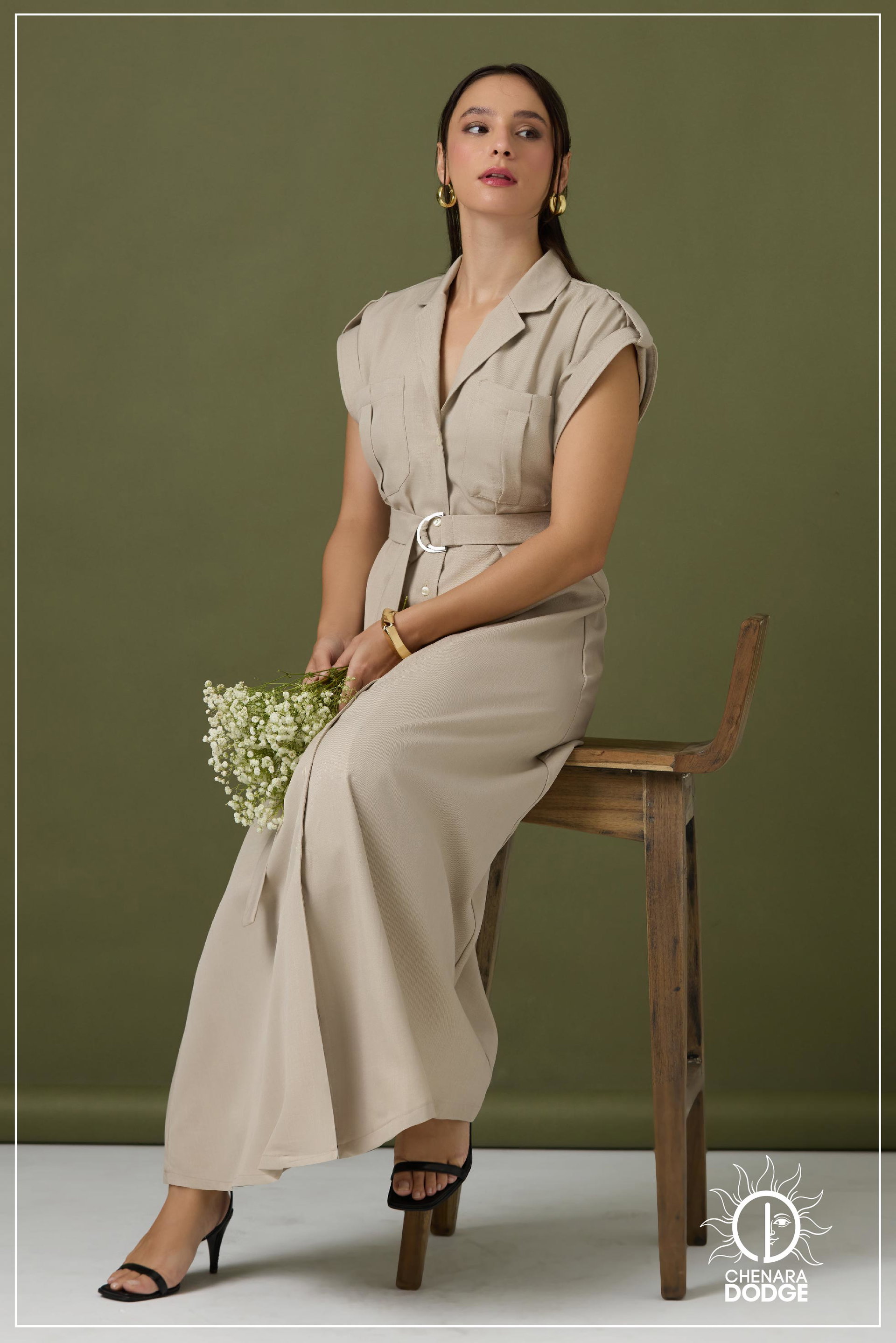 LARA DROP SHOULDER MAXI DRESS