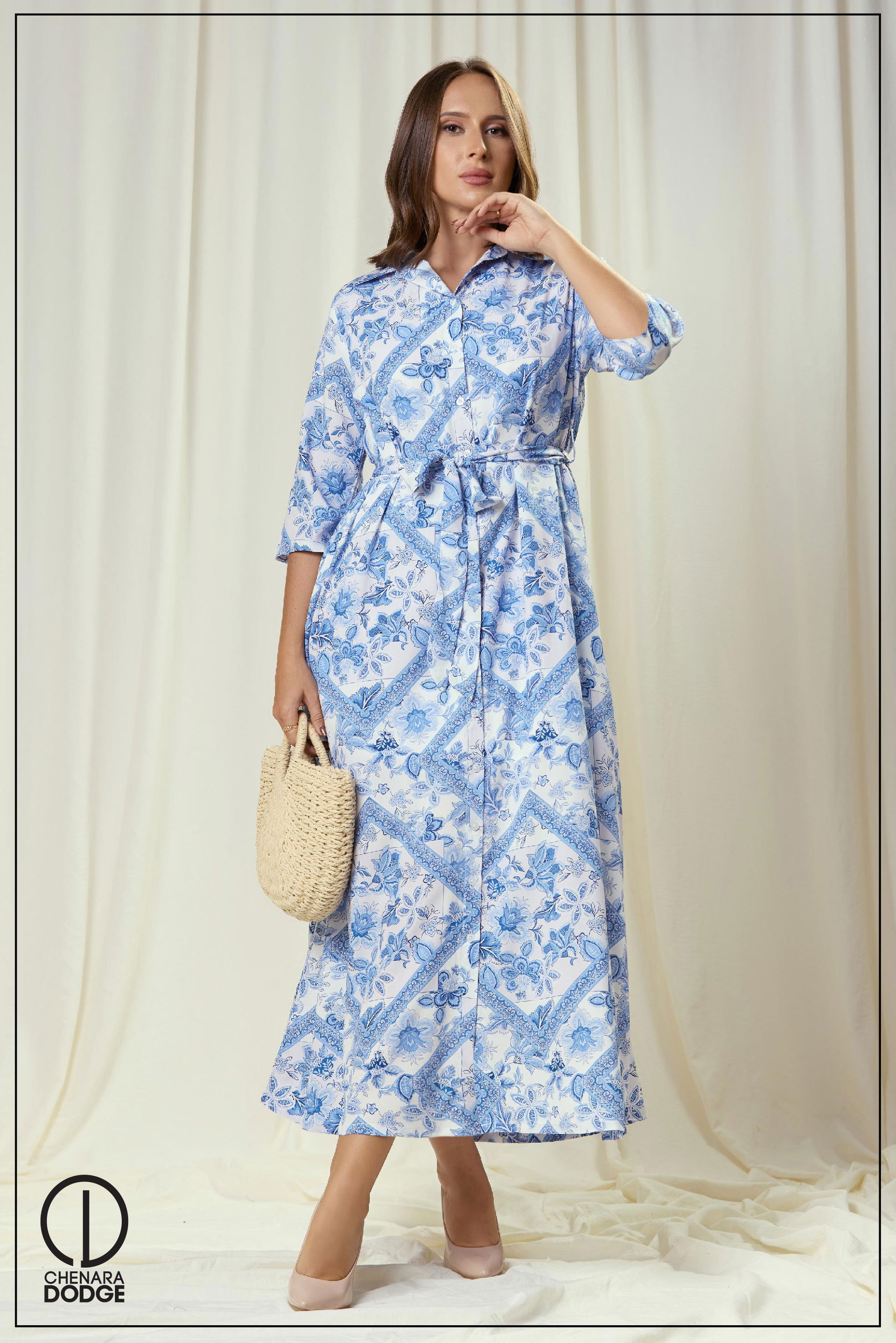 LILY MAXI LENGTH SHIRT DRESS