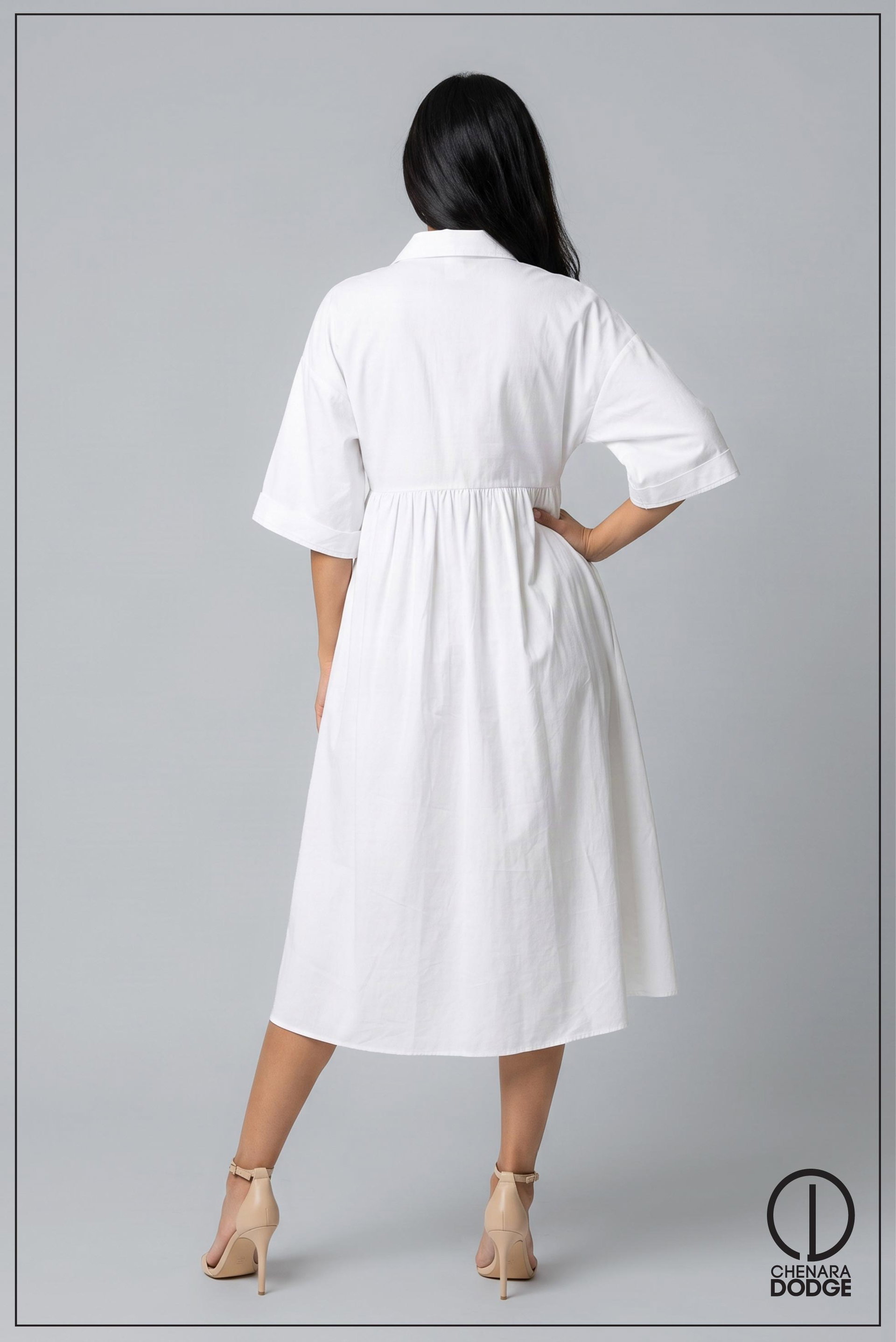 LIYAN SHIRT MIDI DRESS