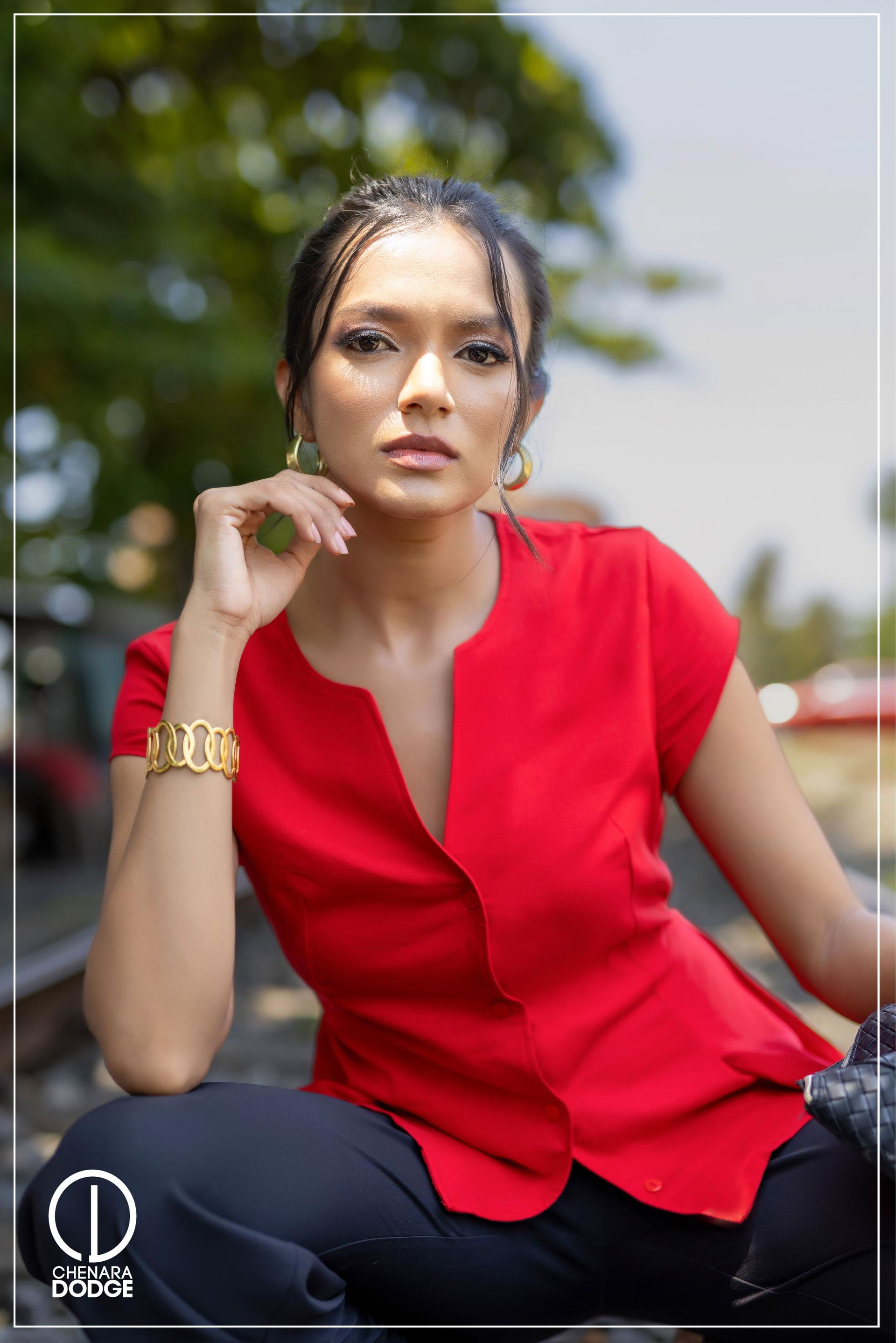 LOLA BUTTON DOWN CASUAL TOP