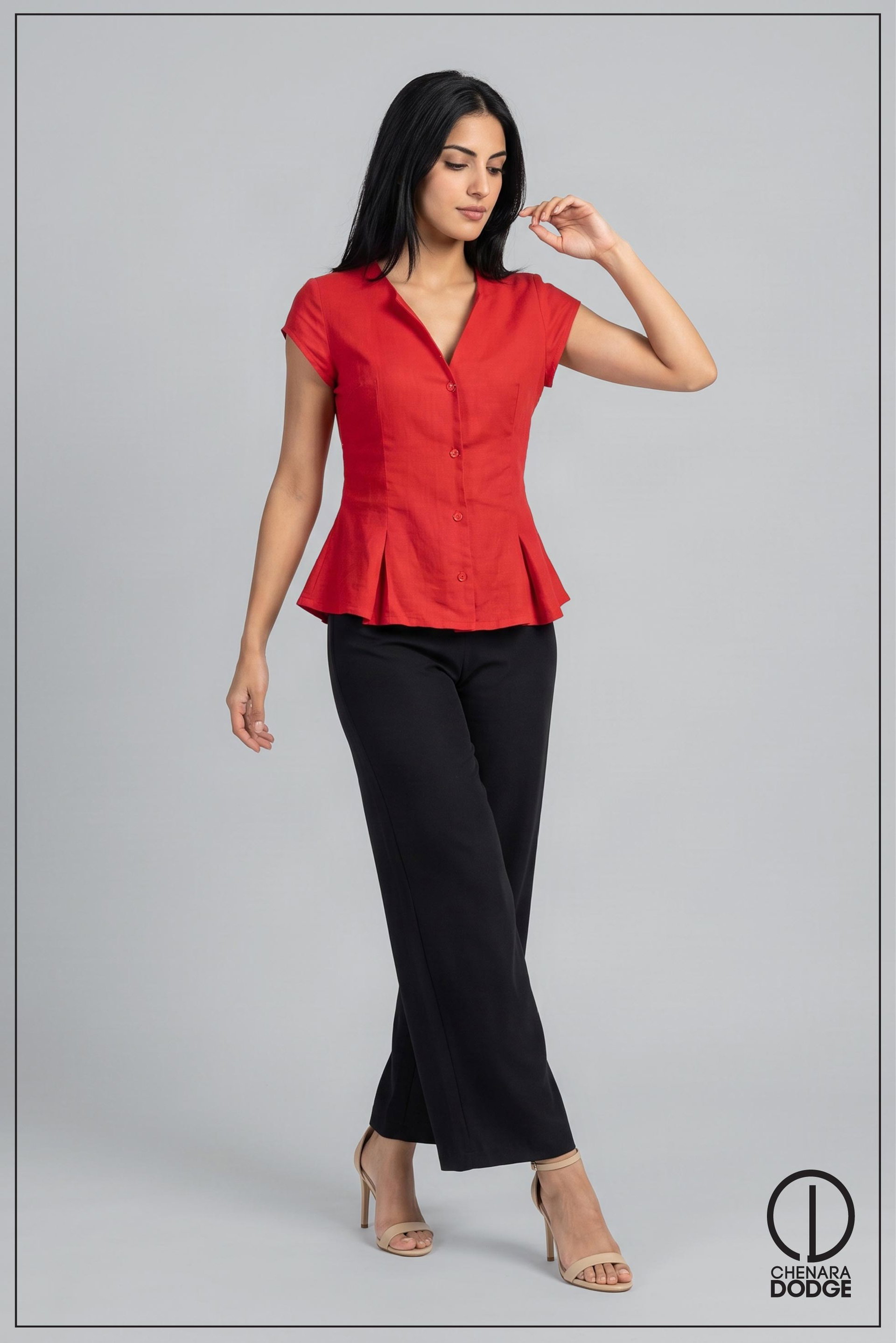 LOLA BUTTON DOWN CASUAL TOP