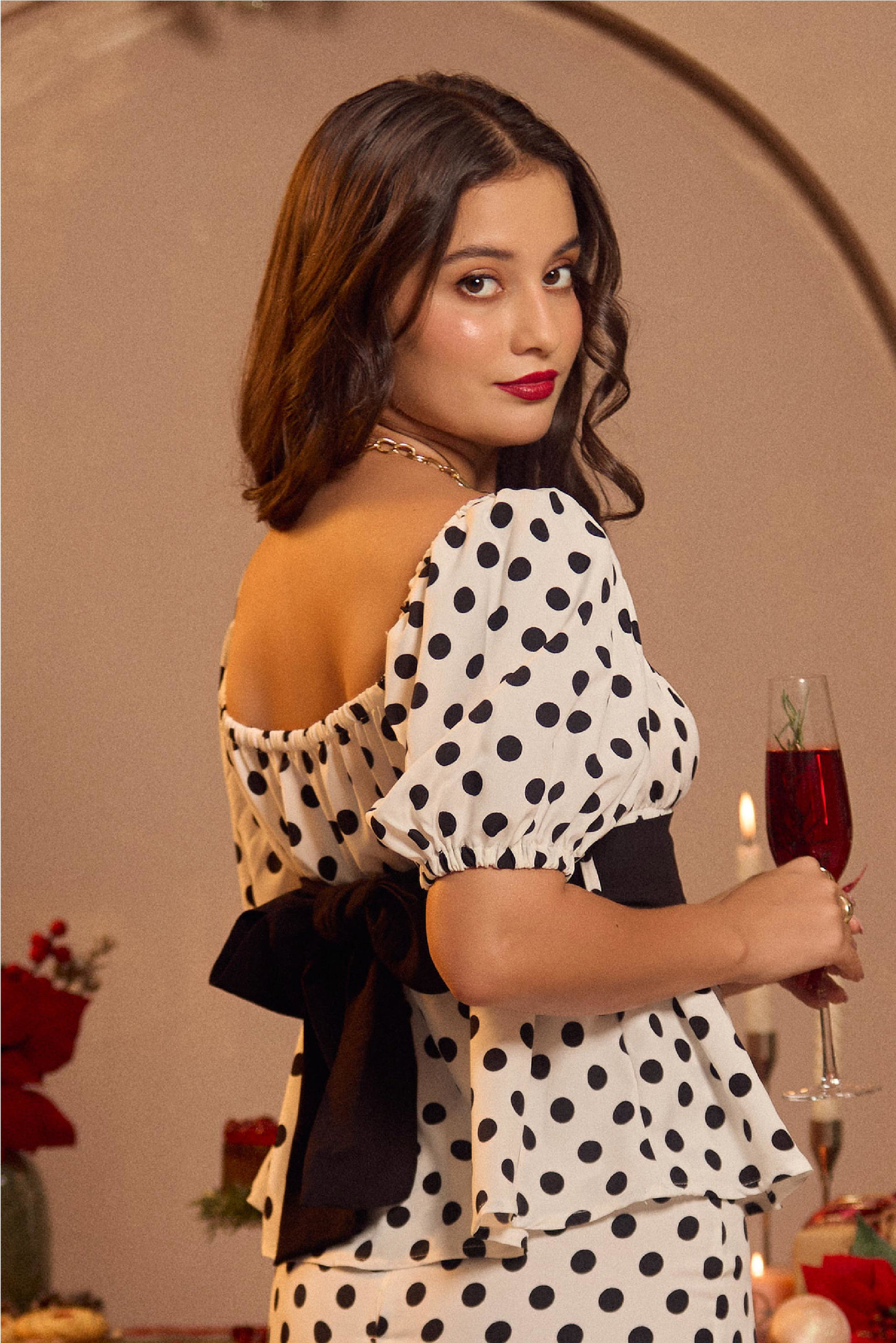 LOLA PEPLUM TOP