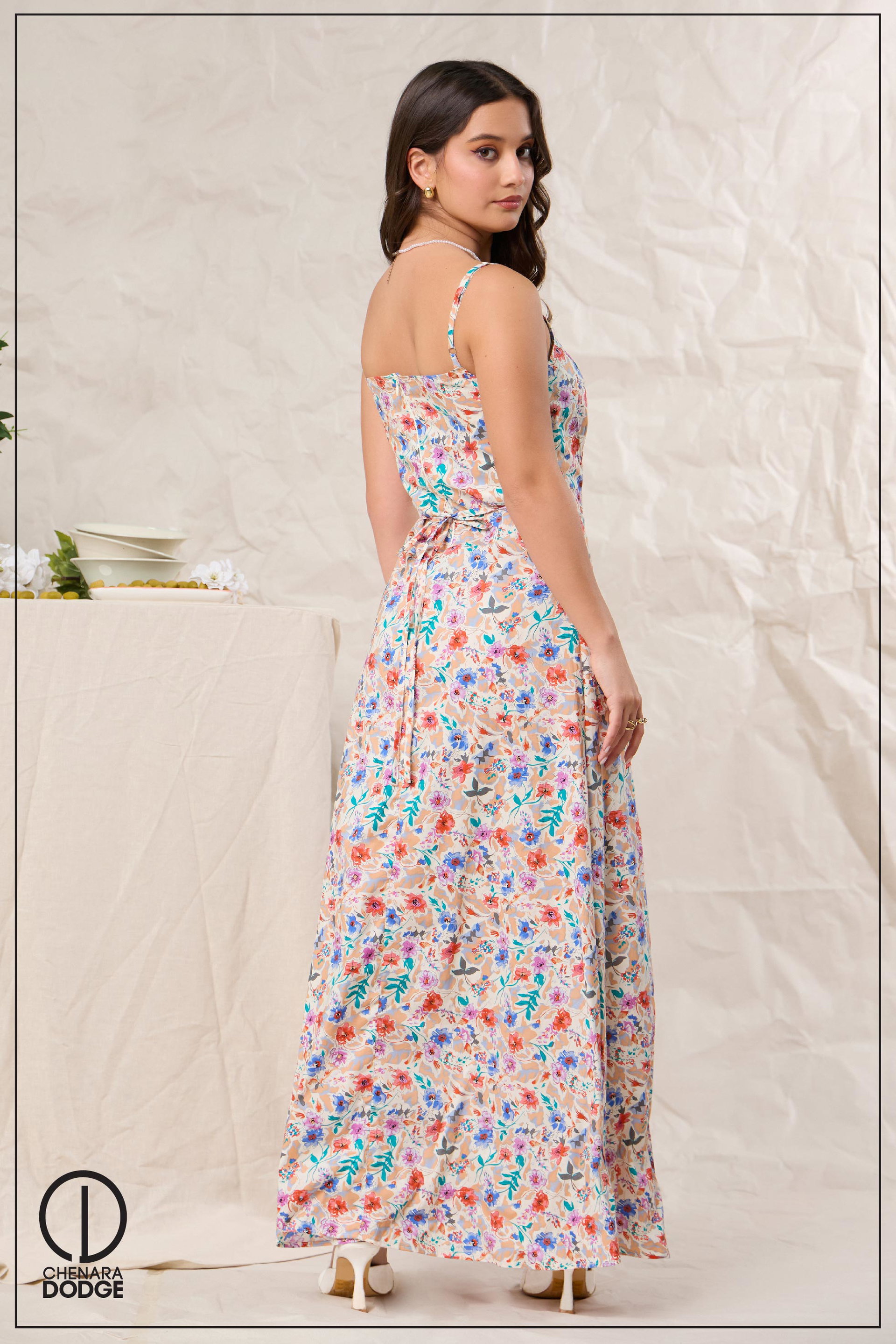 LONALI PRINTED MAXI DRESS
