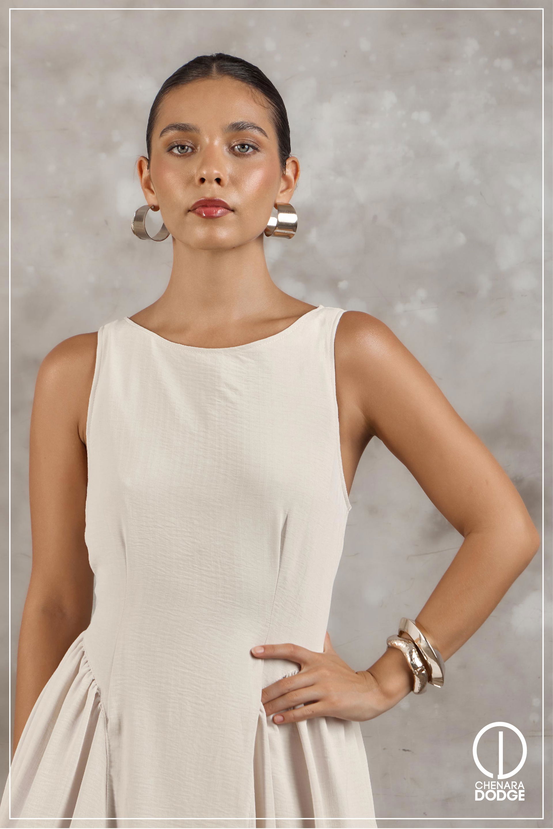 LUISA BOAT NECK MAXI DRESS 