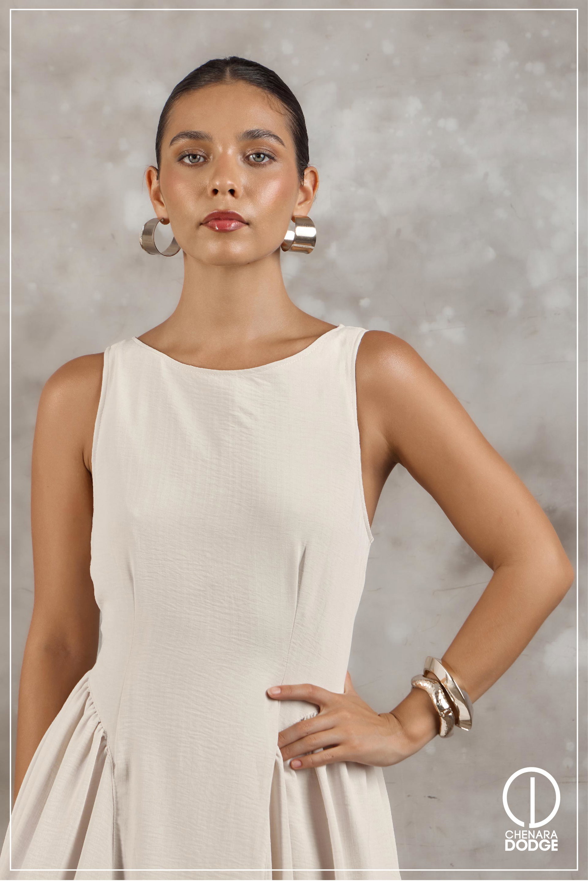 LUISA BOAT NECK MAXI DRESS 