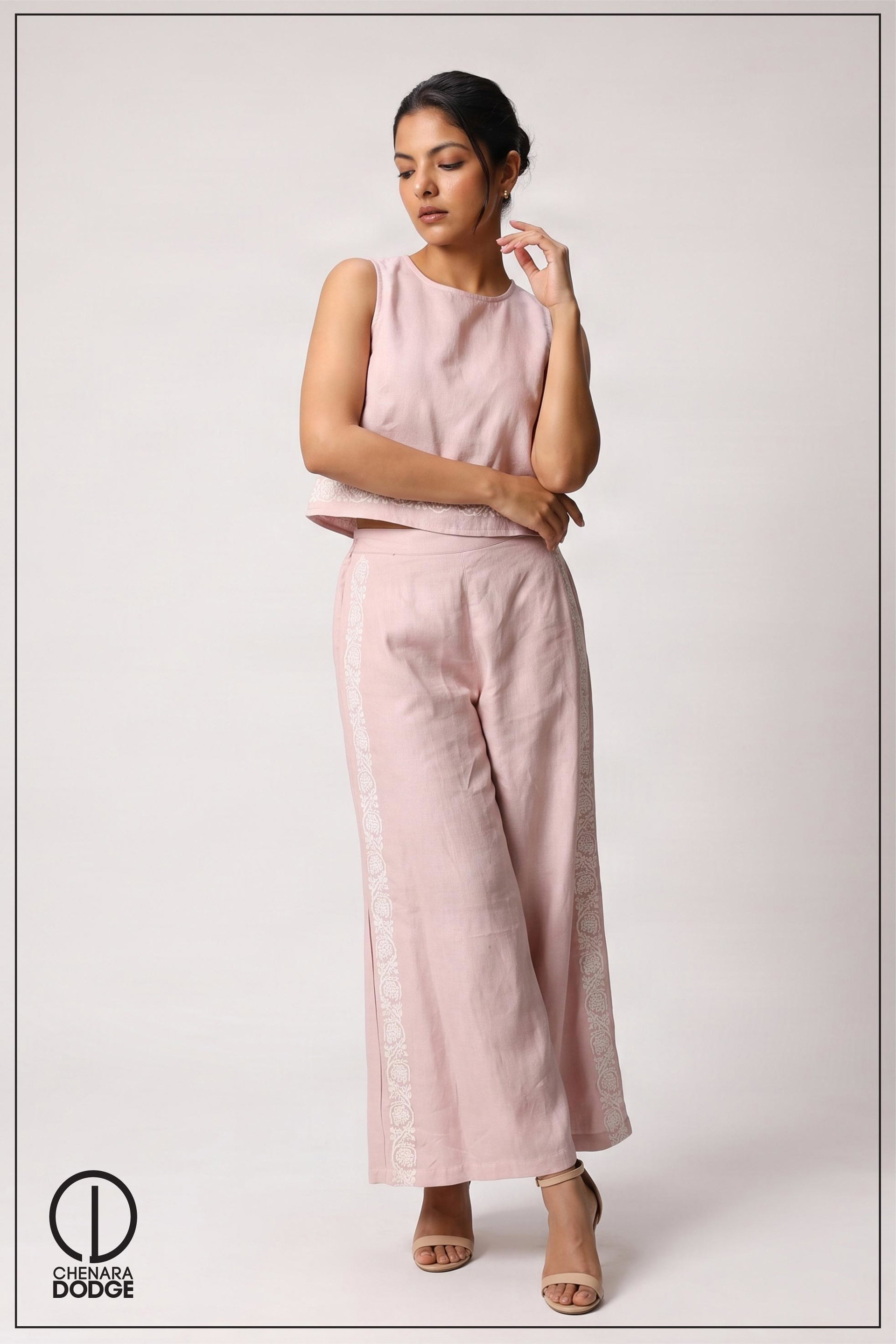 LYDIA EMBROIDERED TWO PIECE SET