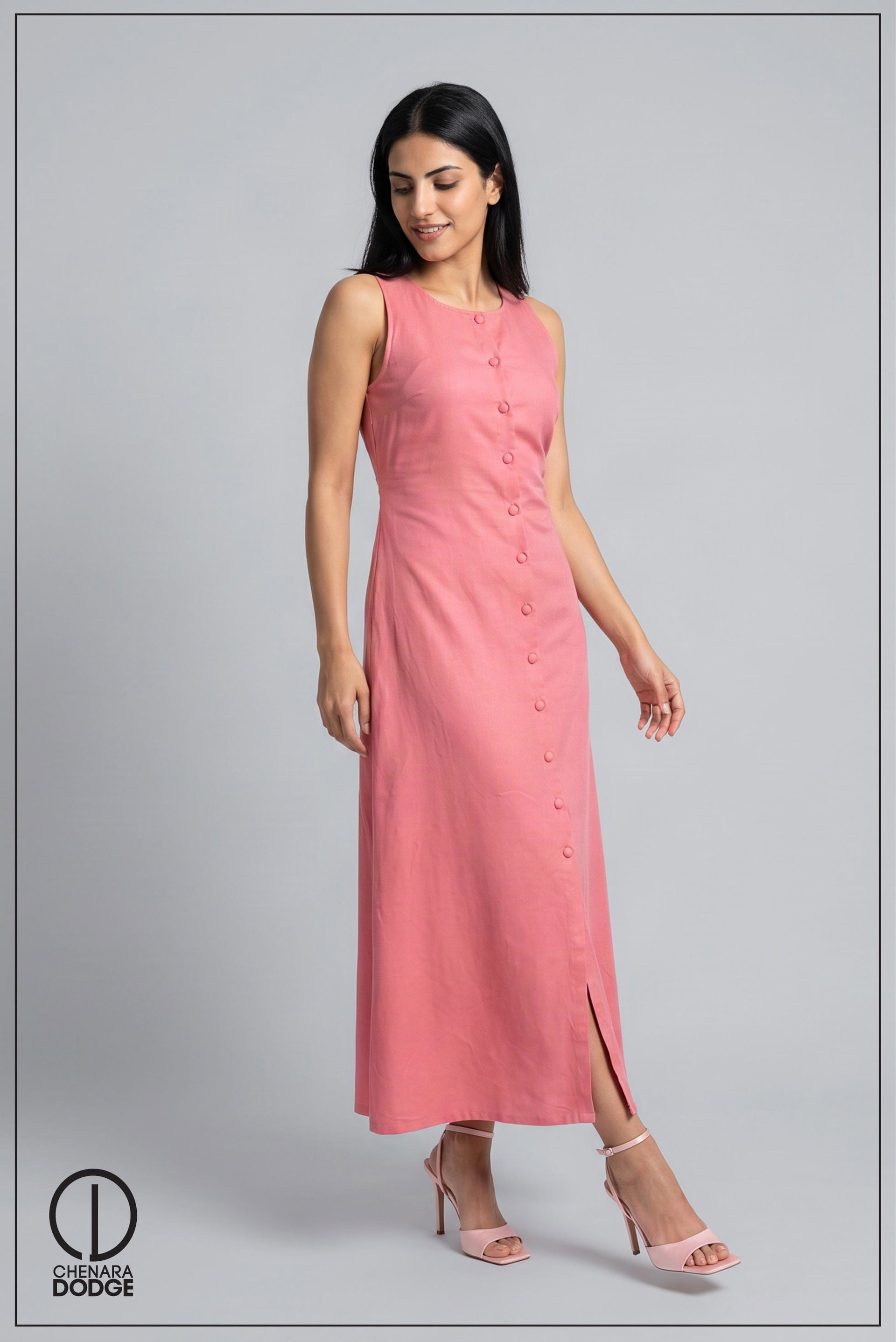 MADELINE  BUTTON DOWN MAXI DRESS