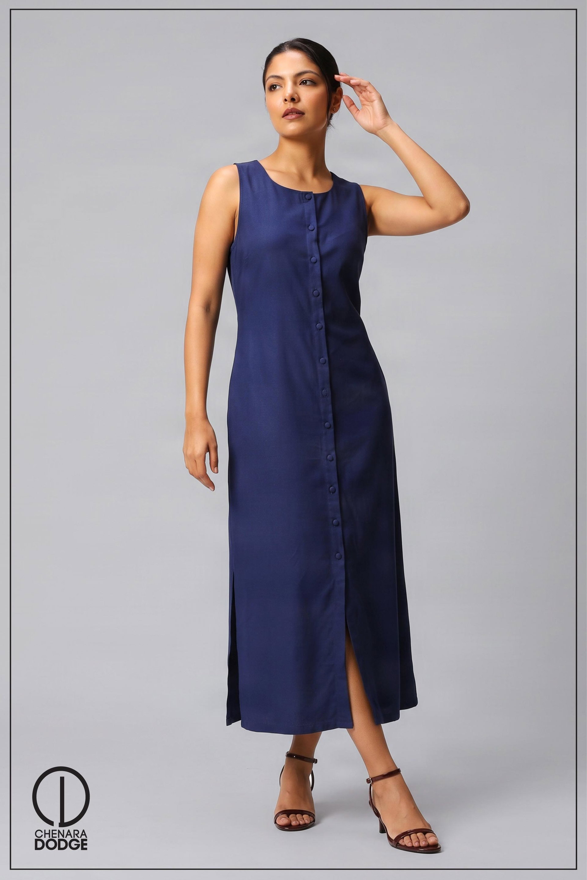 MADELINE  BUTTON DOWN MAXI DRESS