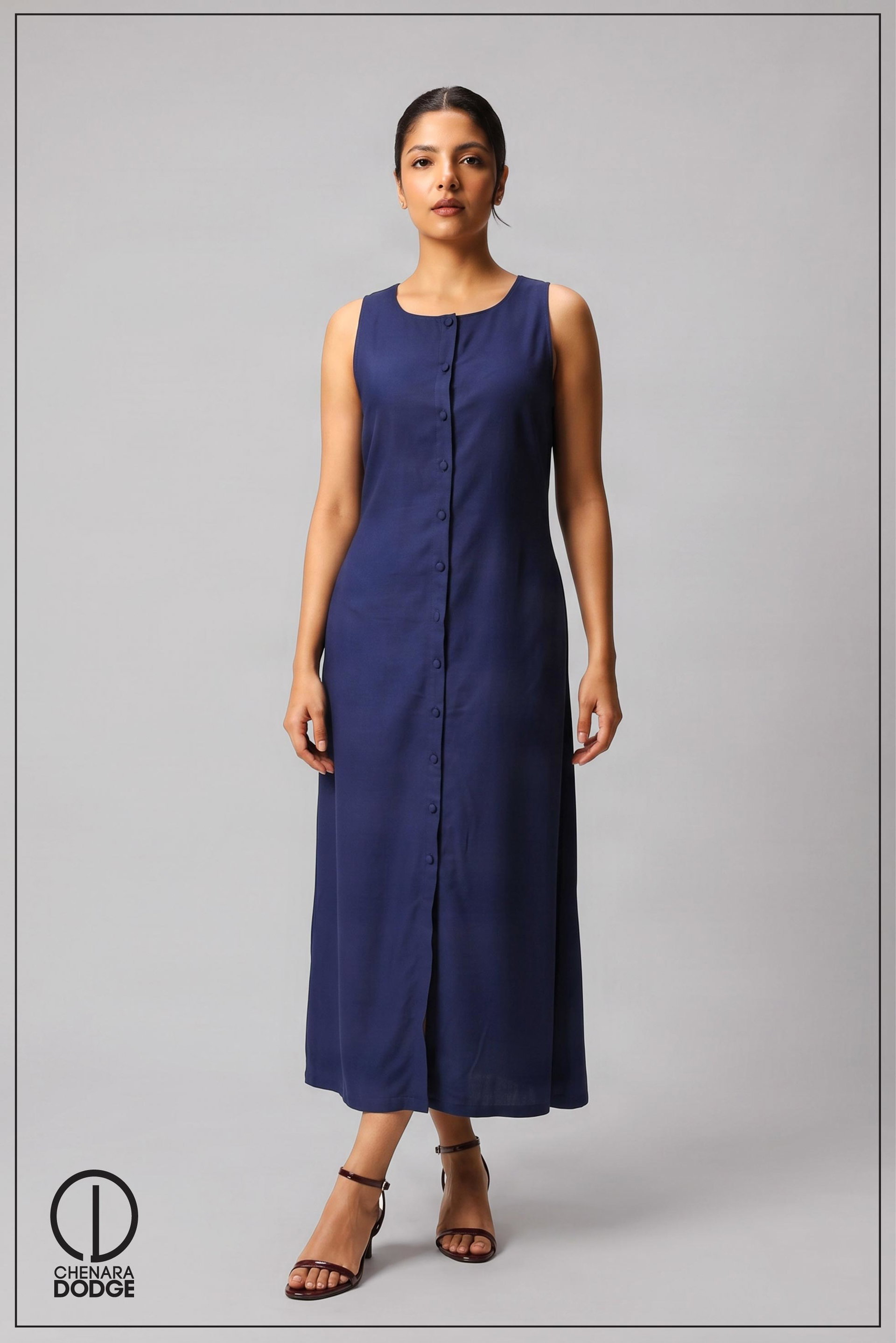 MADELINE  BUTTON DOWN MAXI DRESS