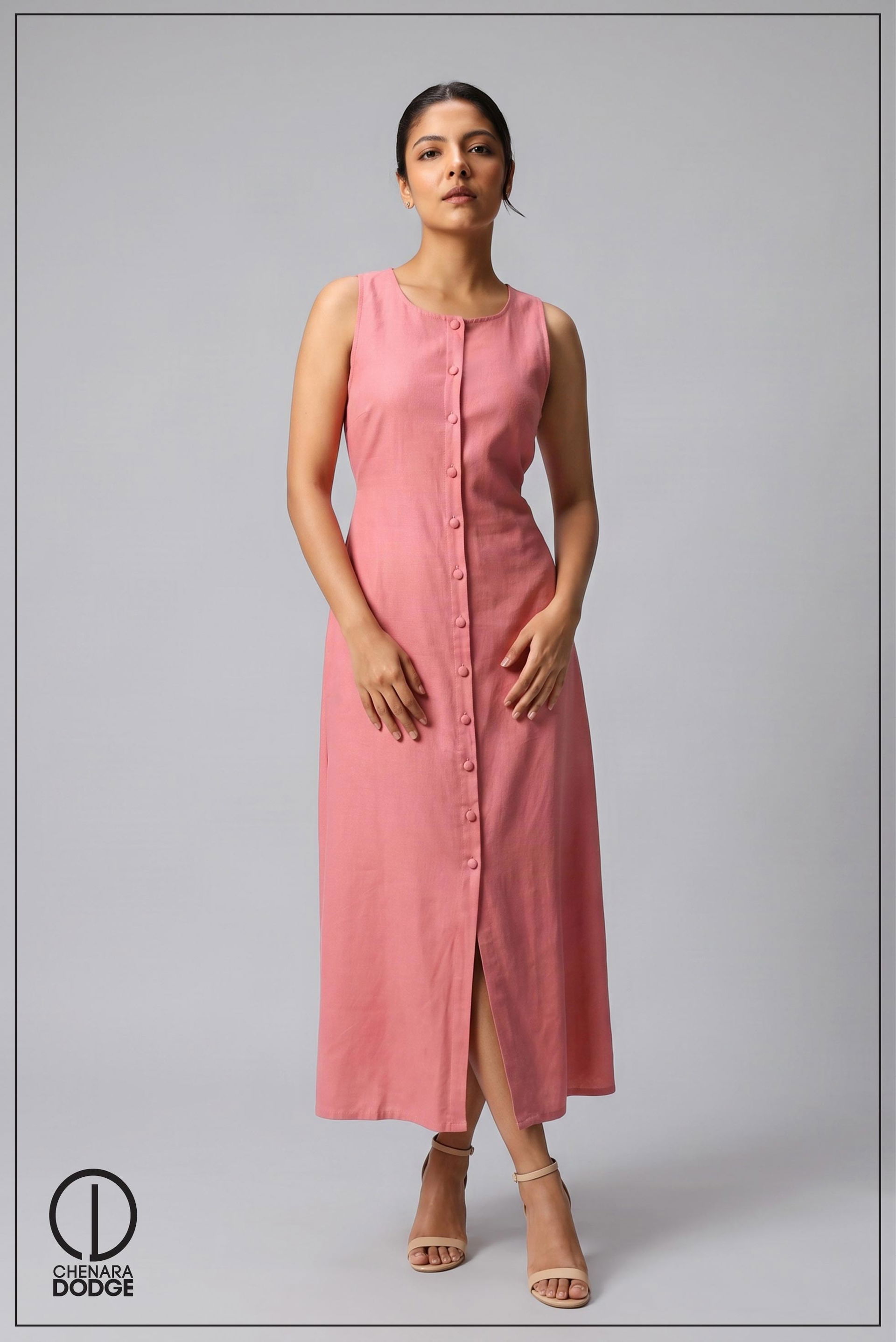 MADELINE  BUTTON DOWN MAXI DRESS