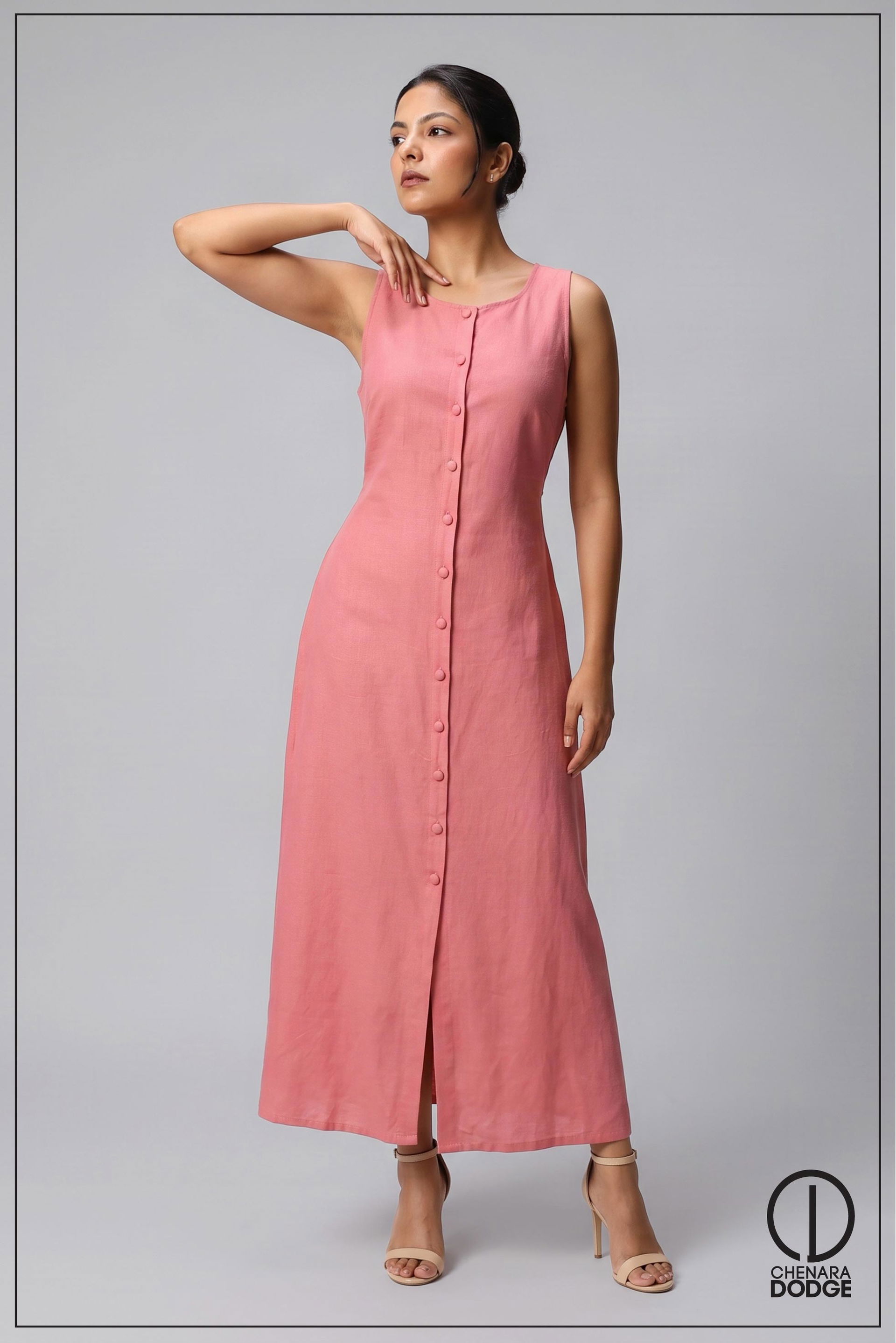 MADELINE  BUTTON DOWN MAXI DRESS