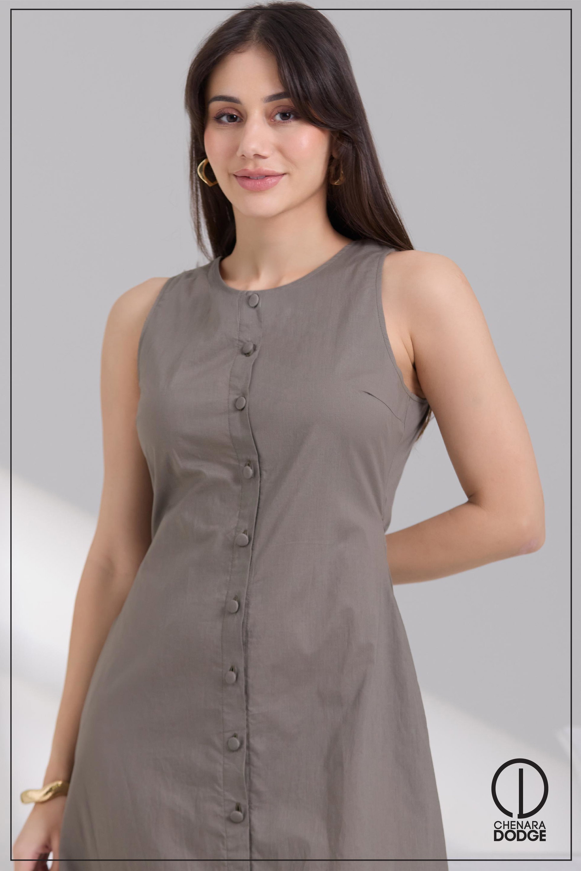 MADELINE BUTTON DOWN MAXI DRESS