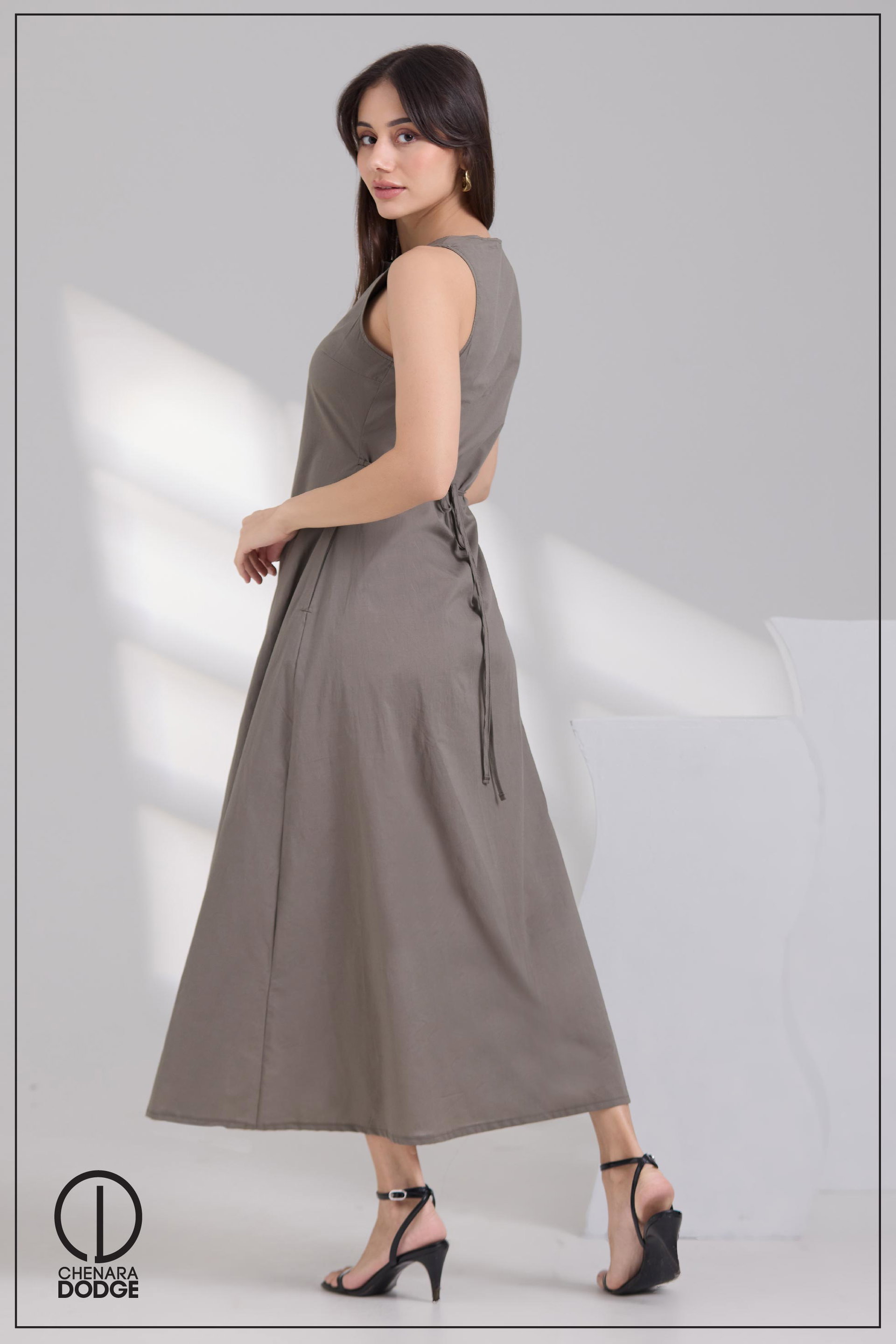 MADELINE BUTTON DOWN MAXI DRESS