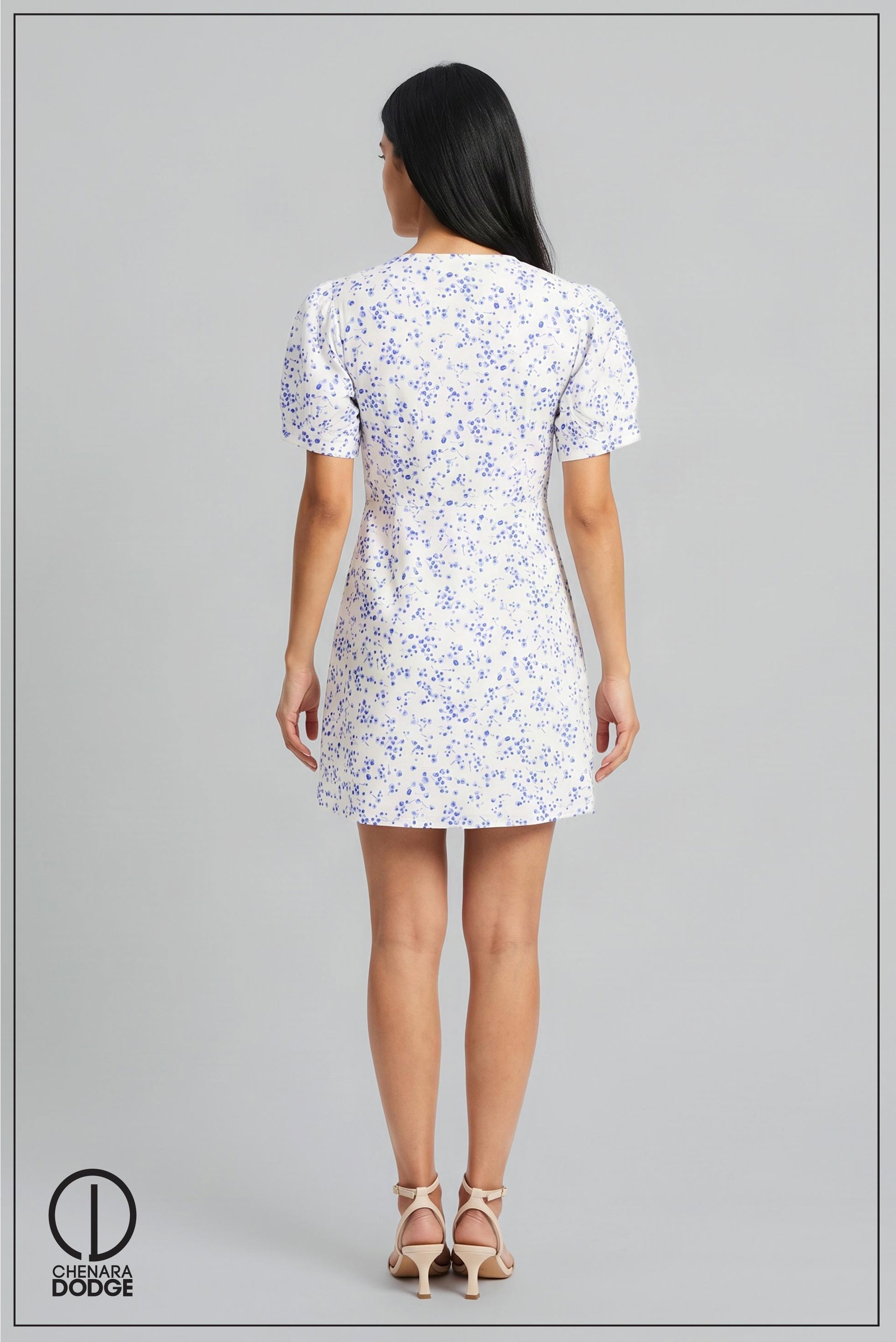 MAGGIE PUFF SLEEVE MINI DRESS