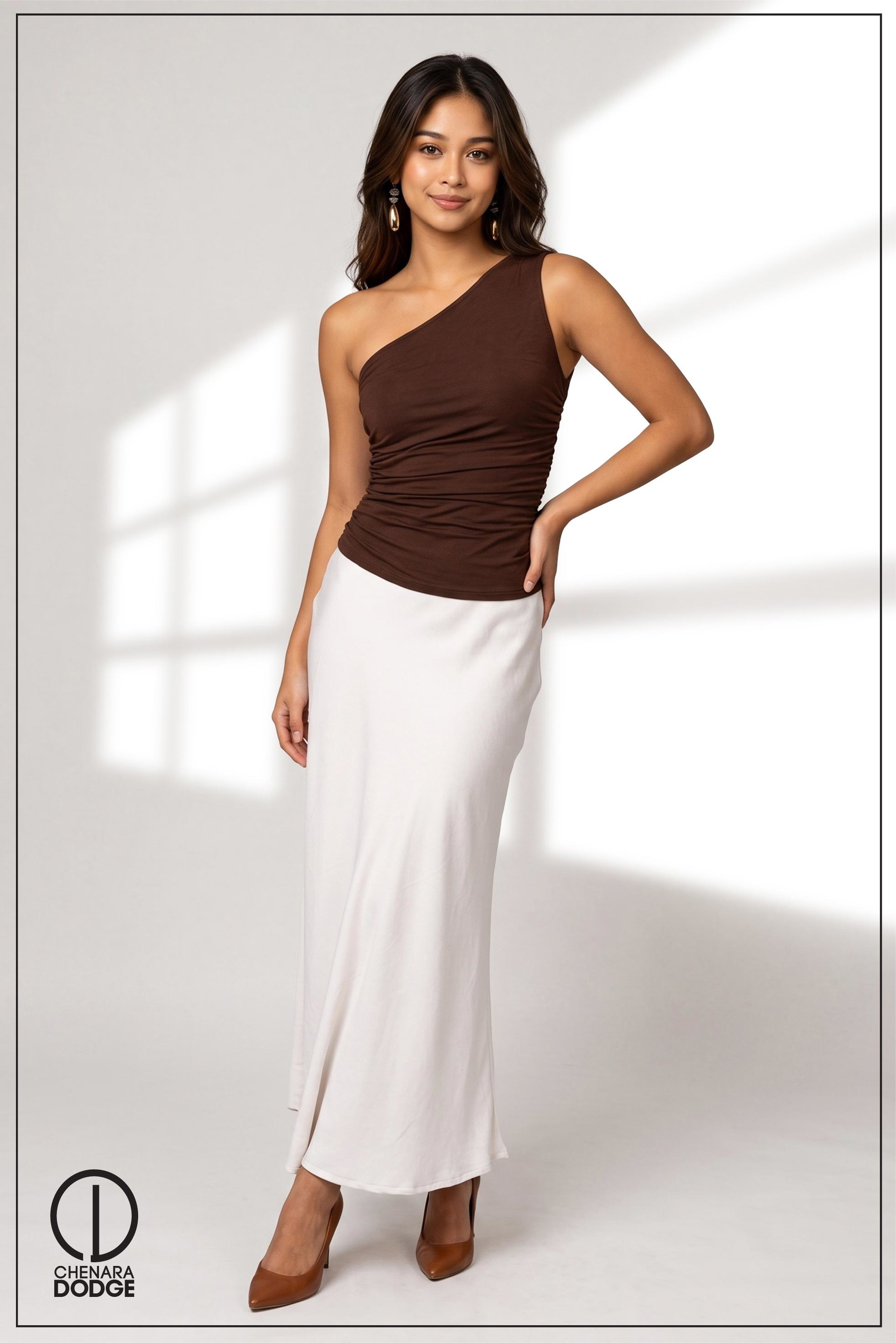 MARIE ONE SHOULDER CROP TOP