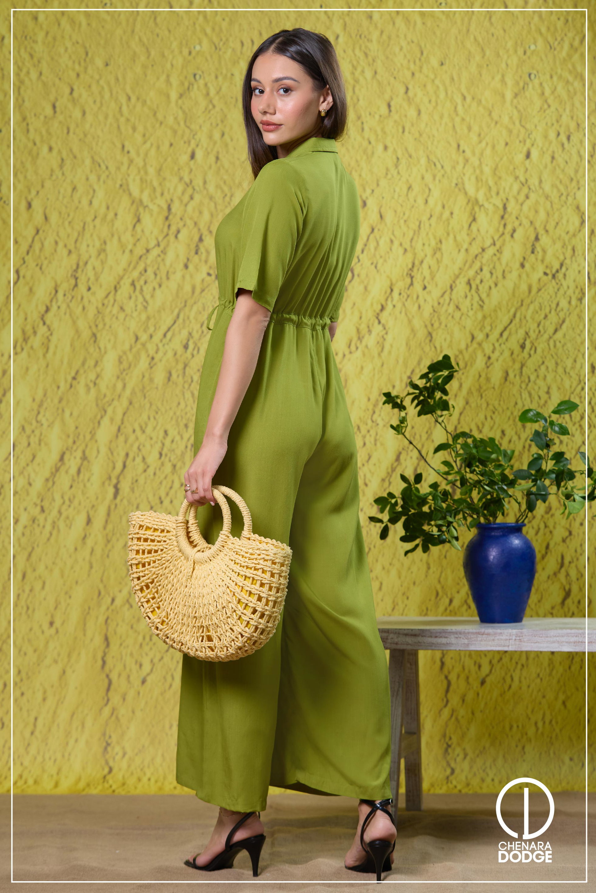 MARISSA SHORT SLEEVE JUMPSUIT