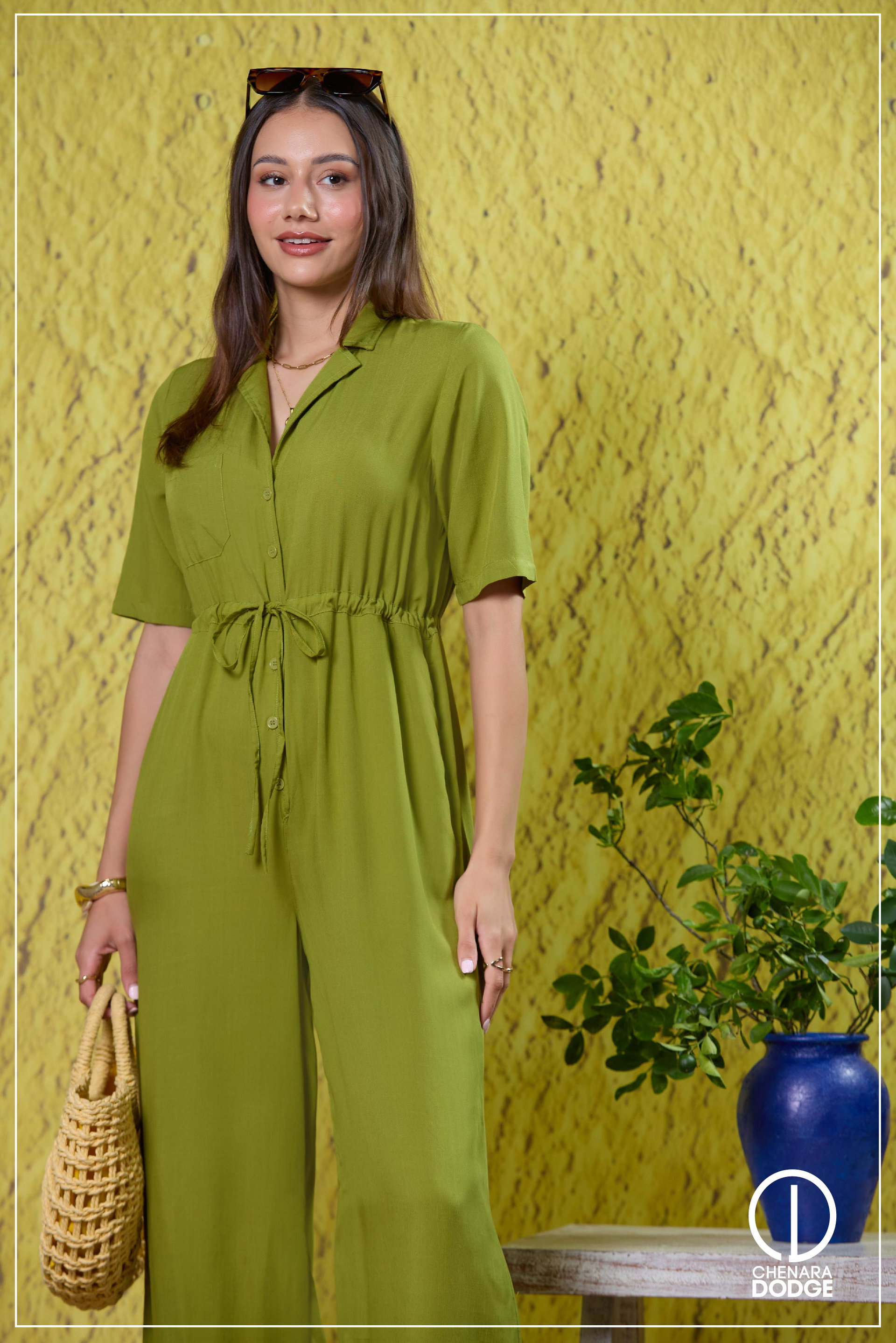 MARISSA SHORT SLEEVE JUMPSUIT