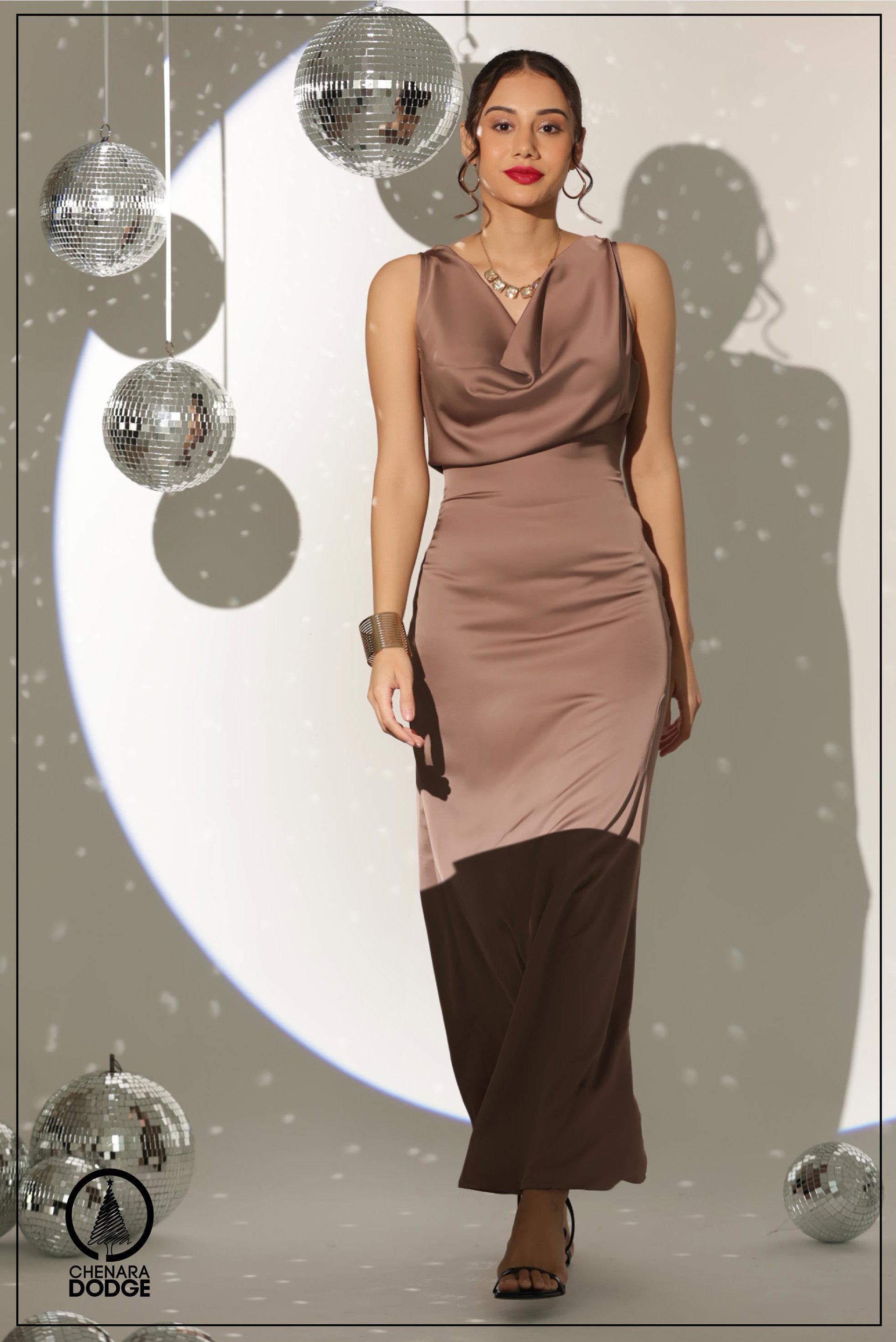 MARTA COWL NECK MAXI DRESS