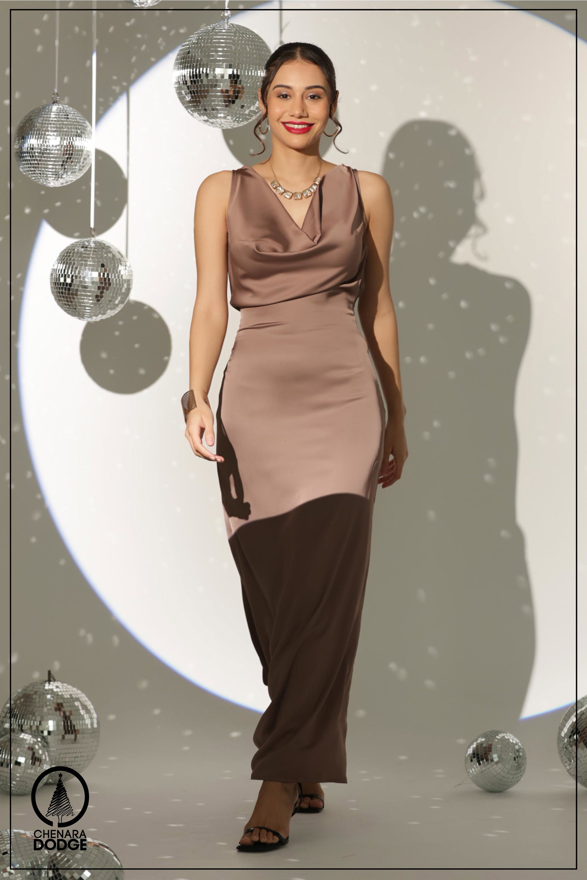 MARTA COWL NECK MAXI DRESS