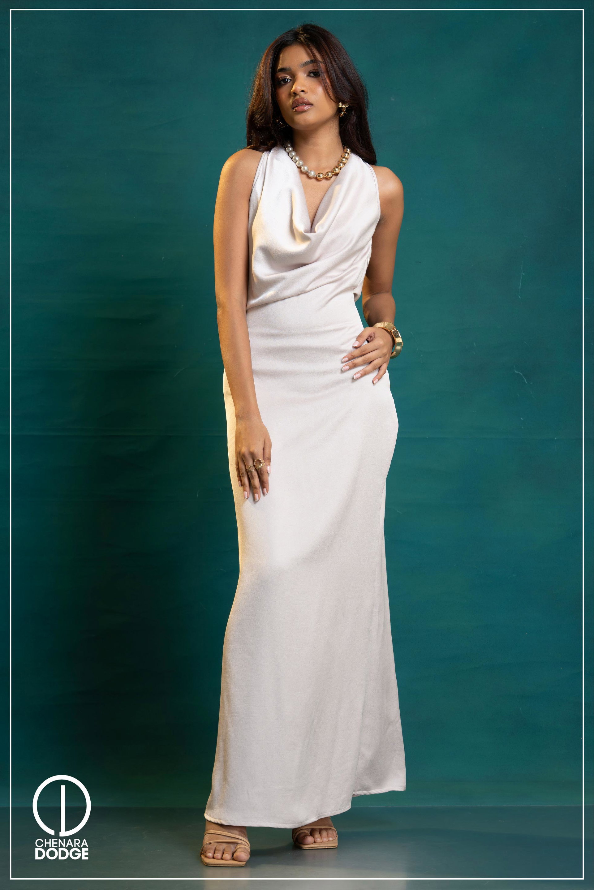 MARTA COWL NECK MAXI DRESS