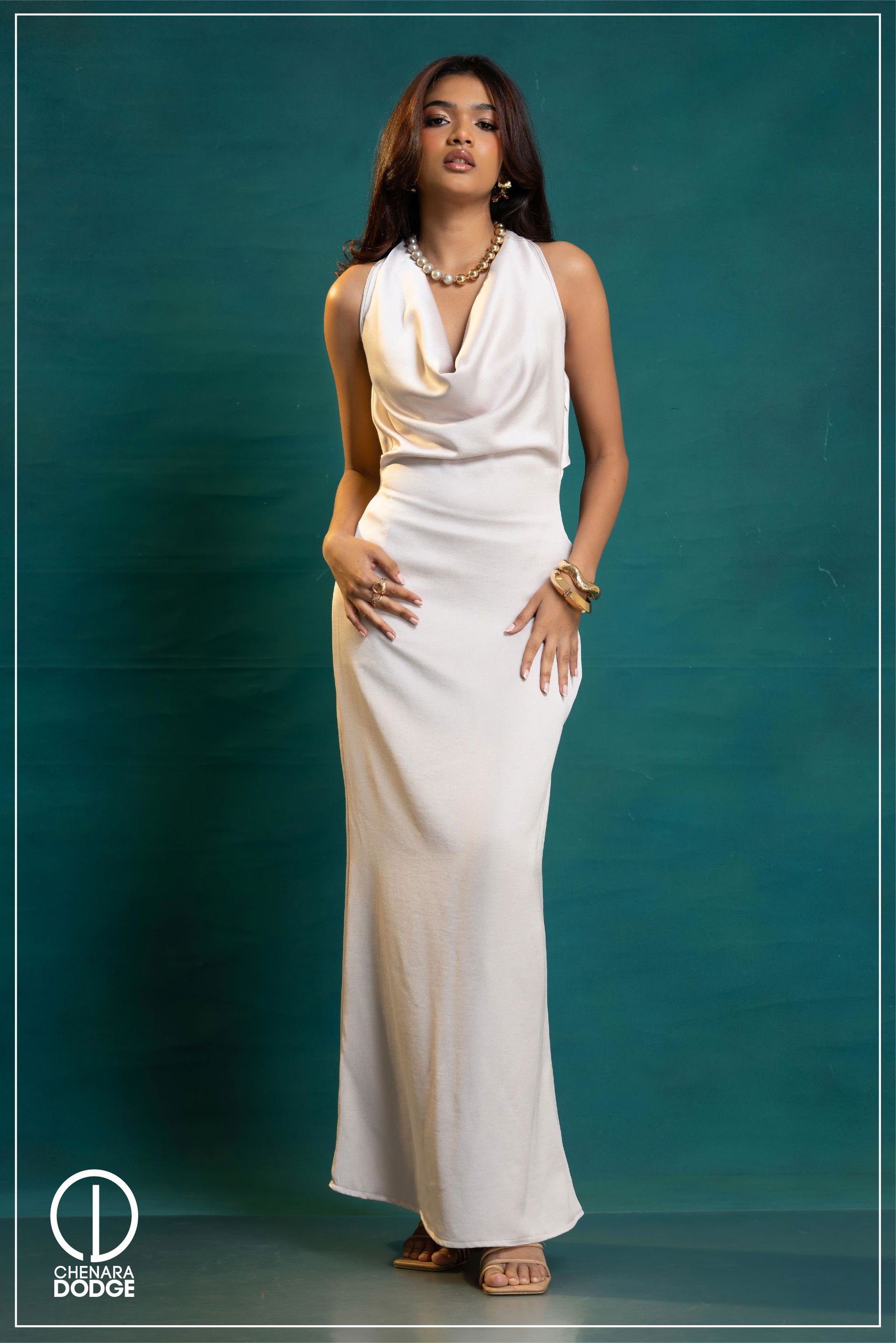 MARTA COWL NECK MAXI DRESS