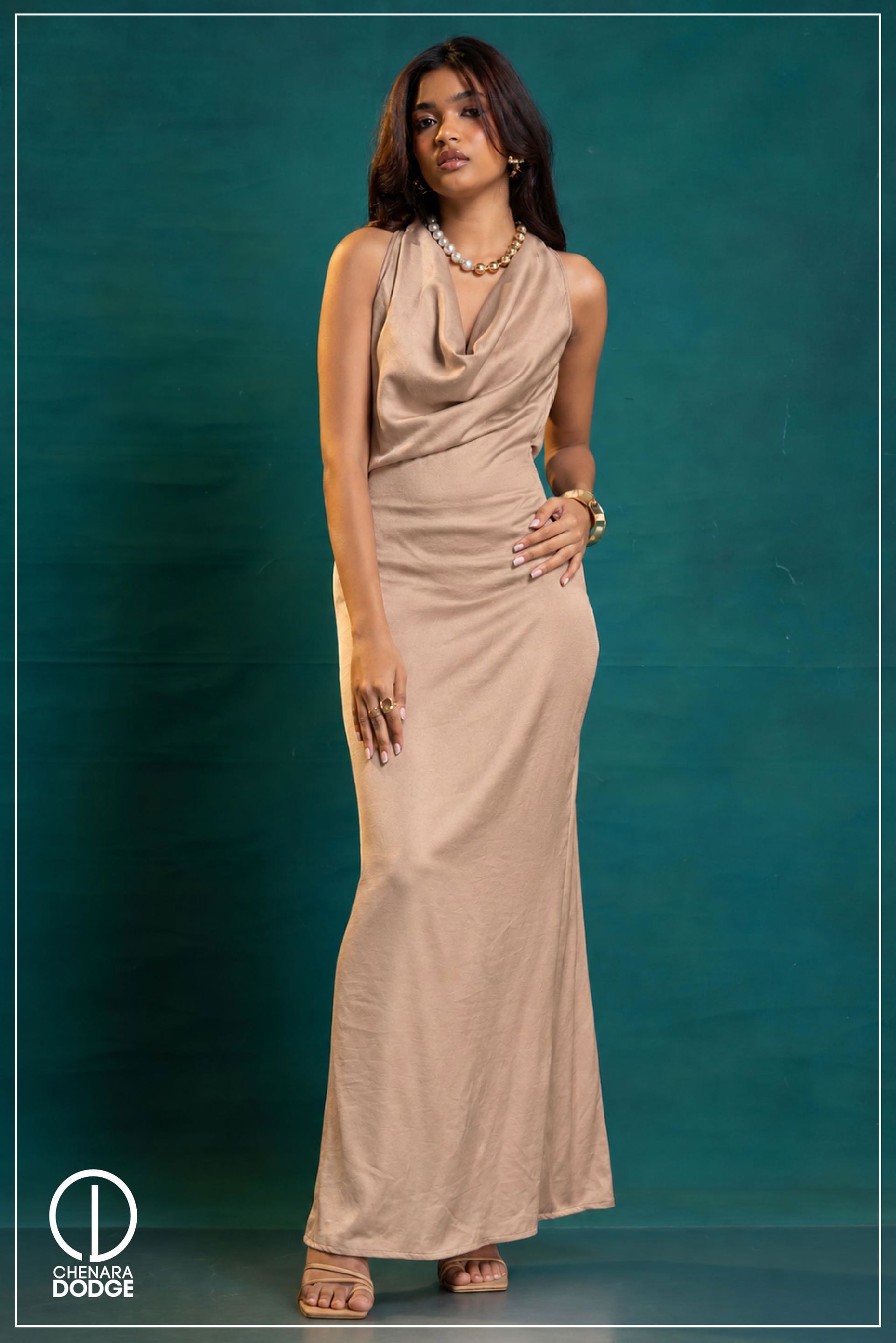 MARTA COWL NECK MAXI DRESS
