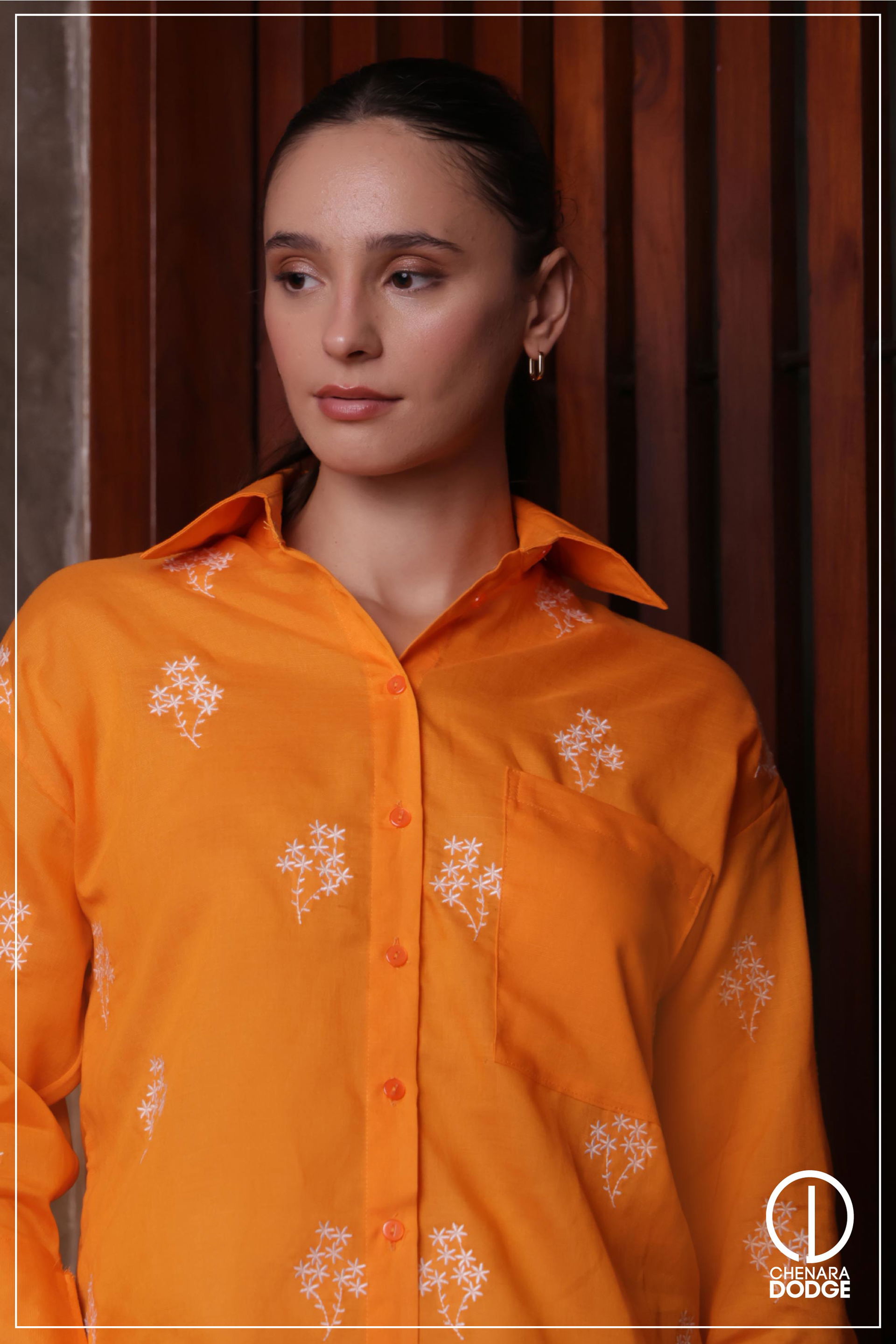 MIA BUTTON DOWN EMB SHIRT