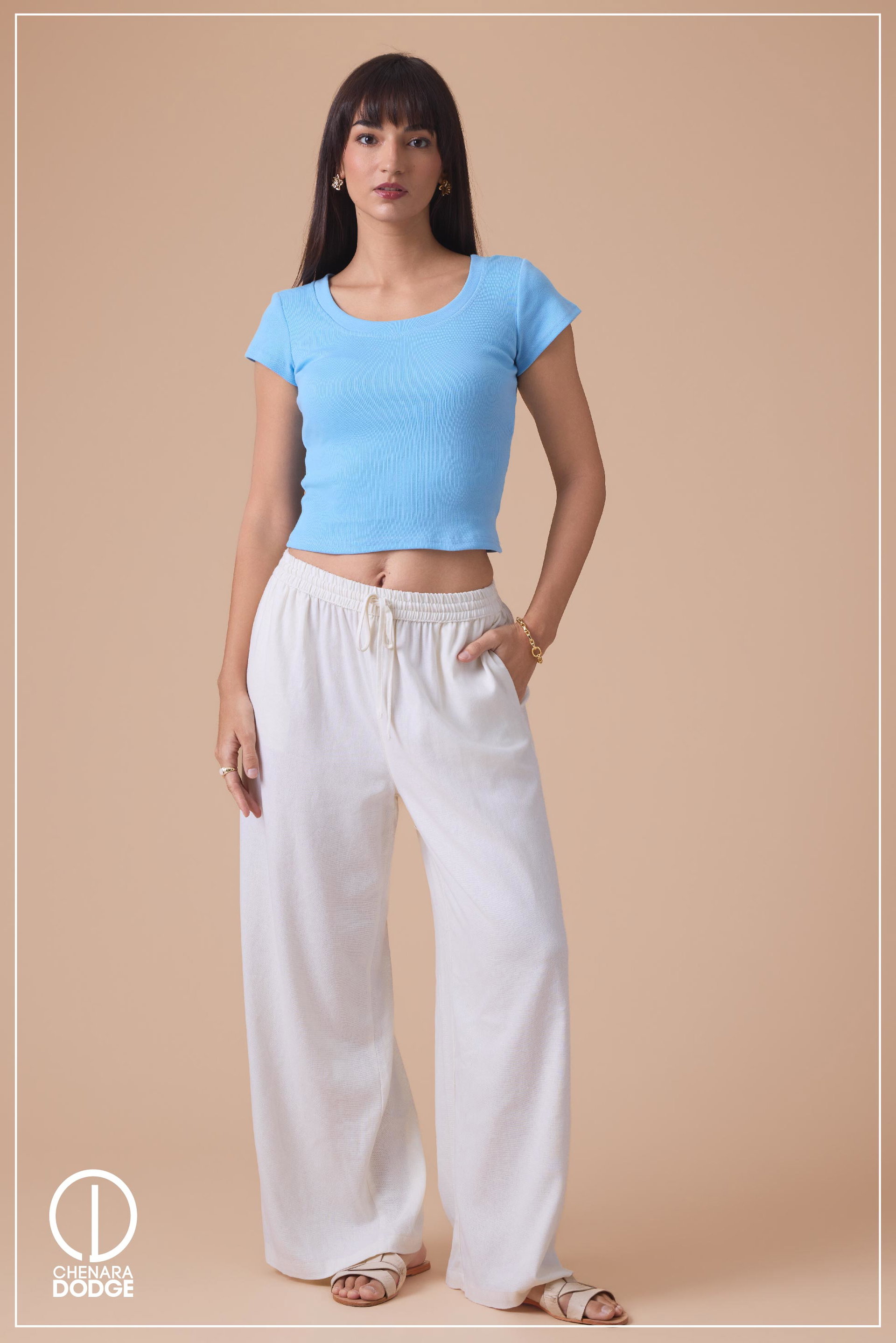 MILLIE SHORT SLEEVE CROP TOP