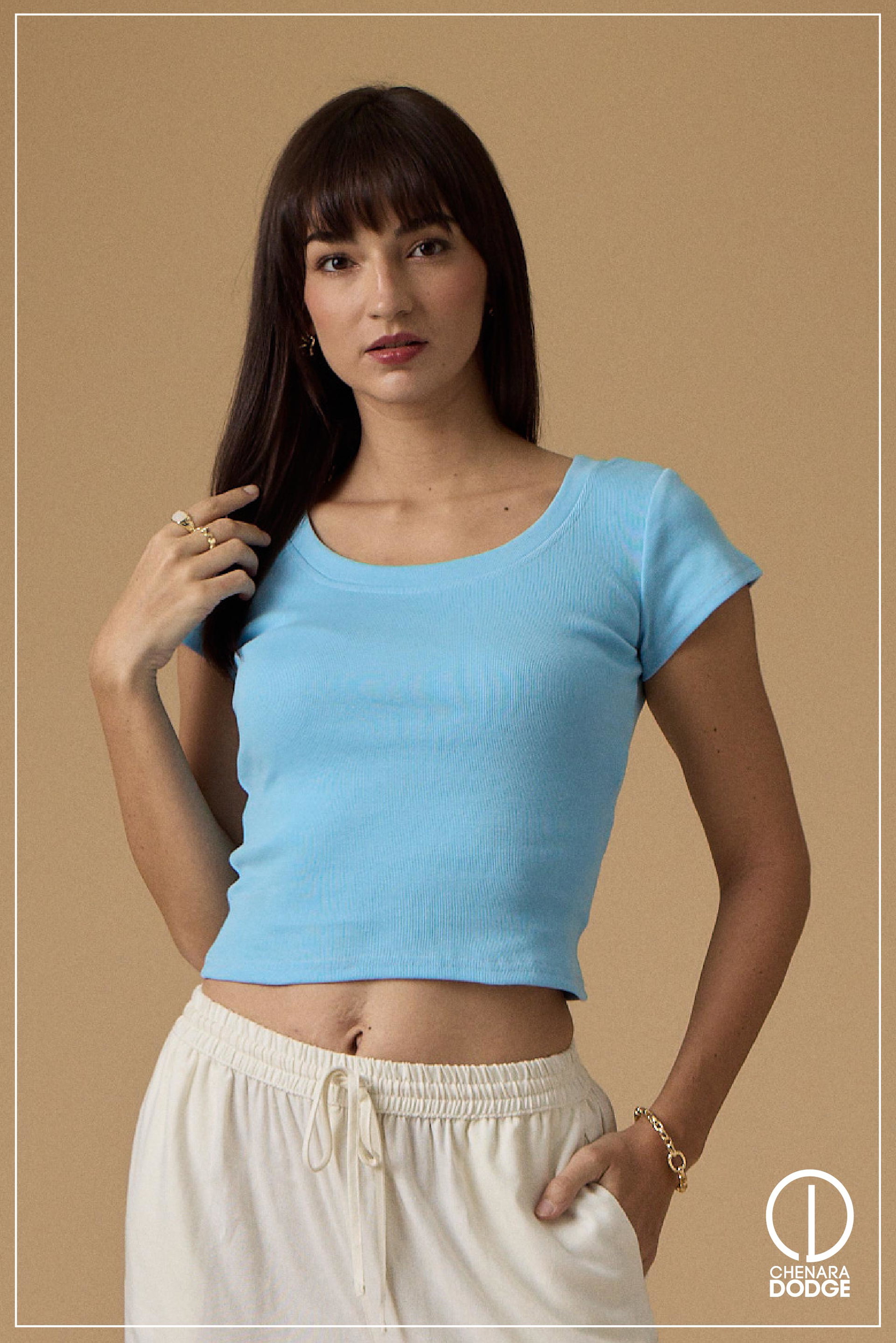 MILLIE SHORT SLEEVE CROP TOP