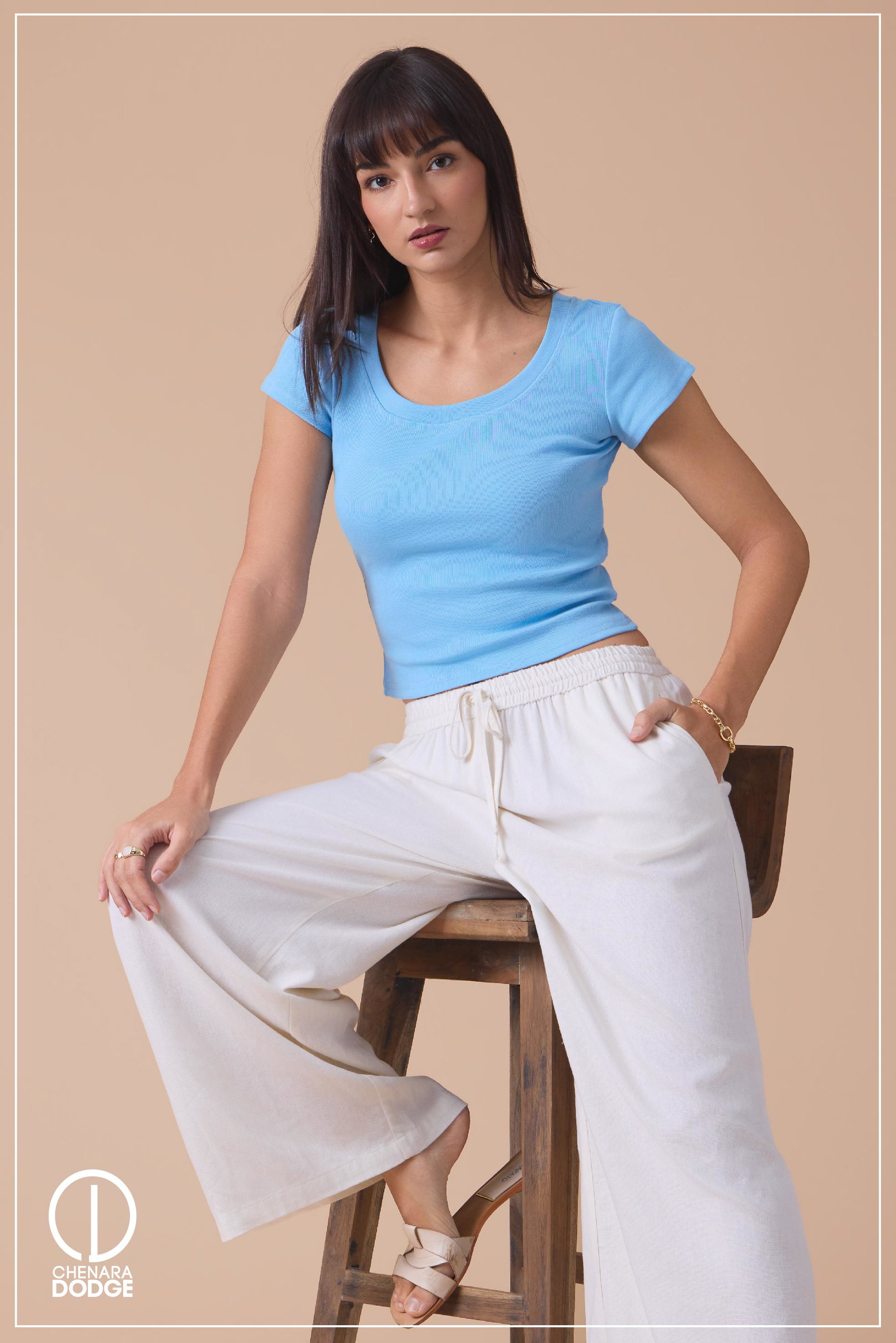 MILLIE SHORT SLEEVE CROP TOP