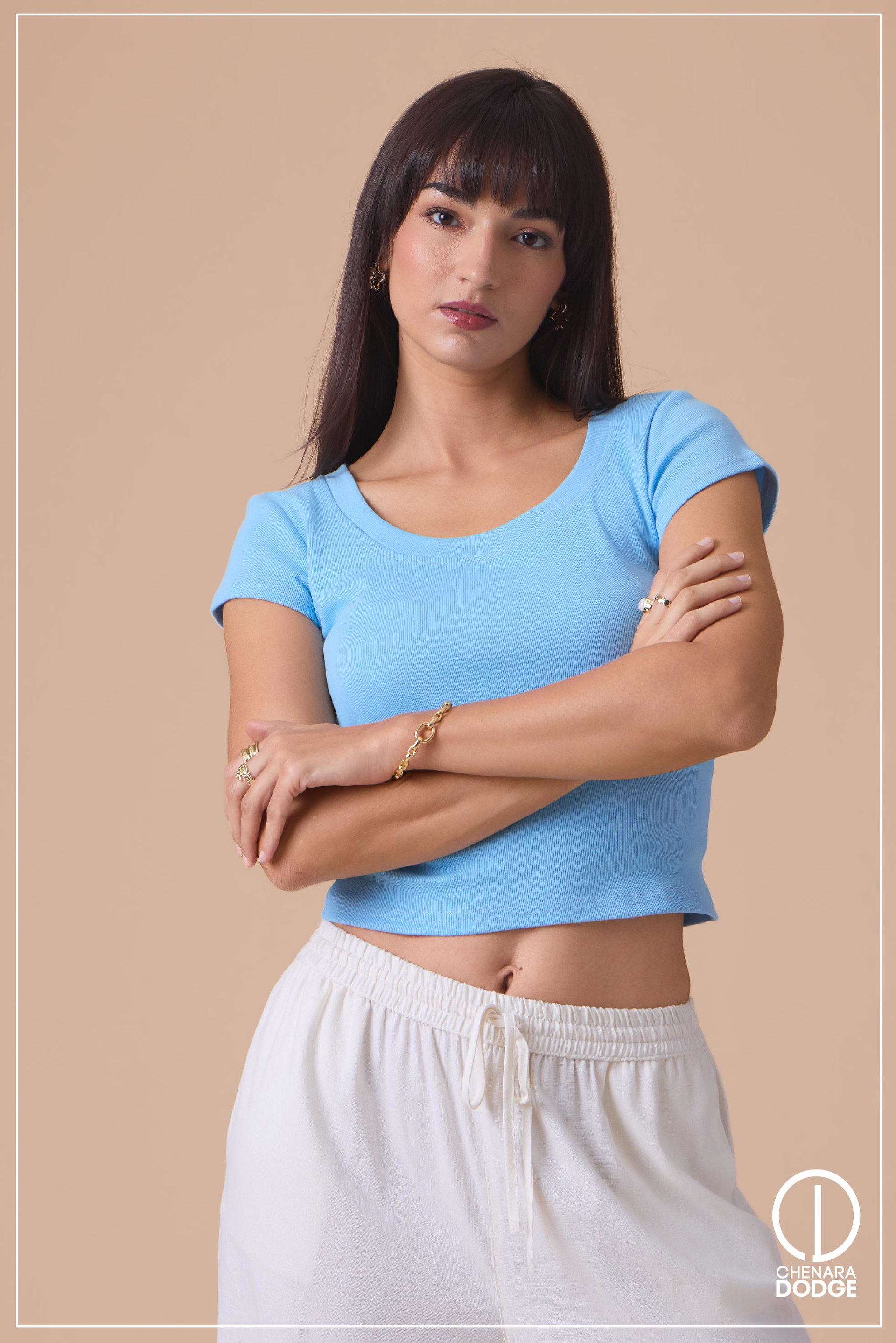 MILLIE SHORT SLEEVE CROP TOP