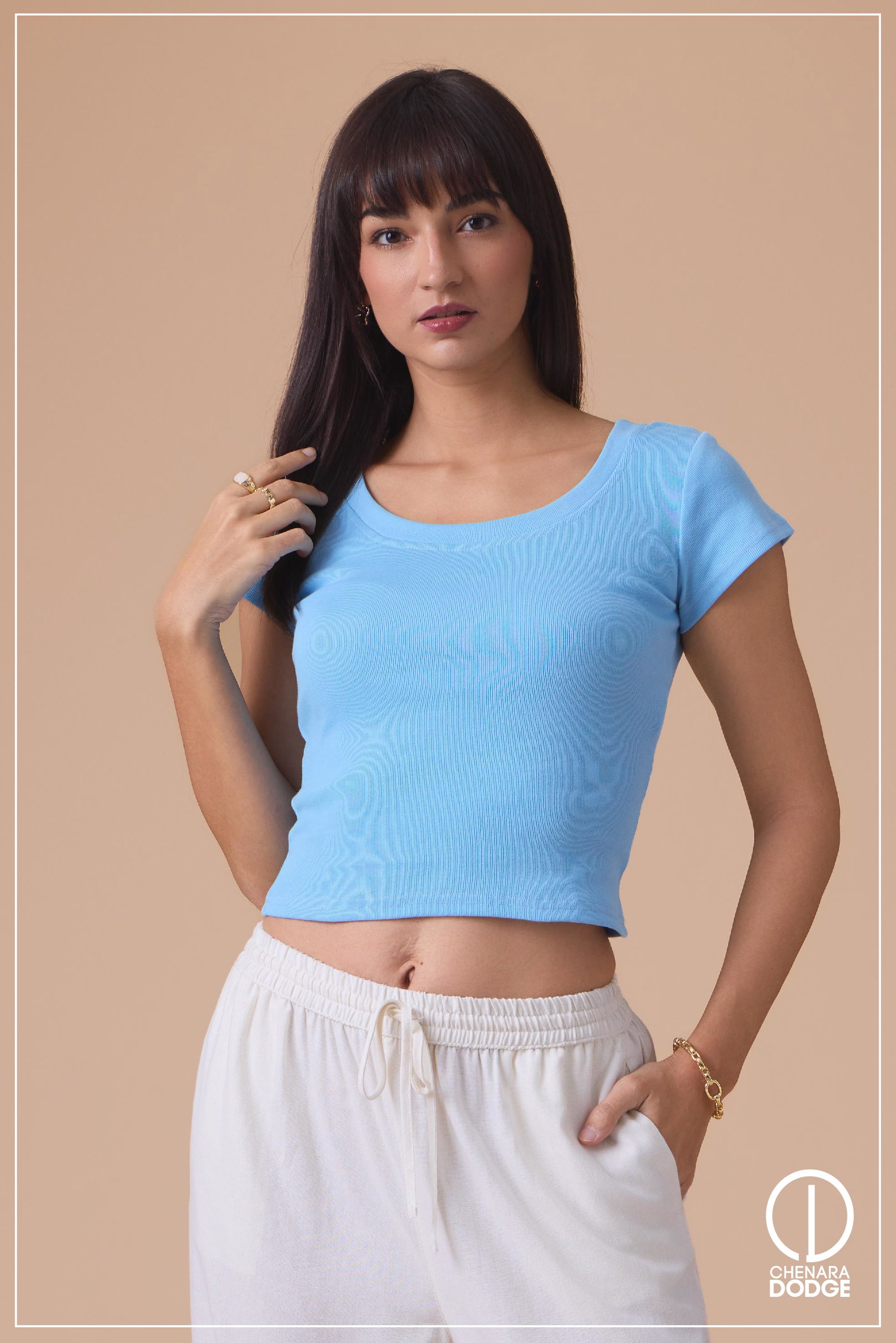 MILLIE SHORT SLEEVE CROP TOP