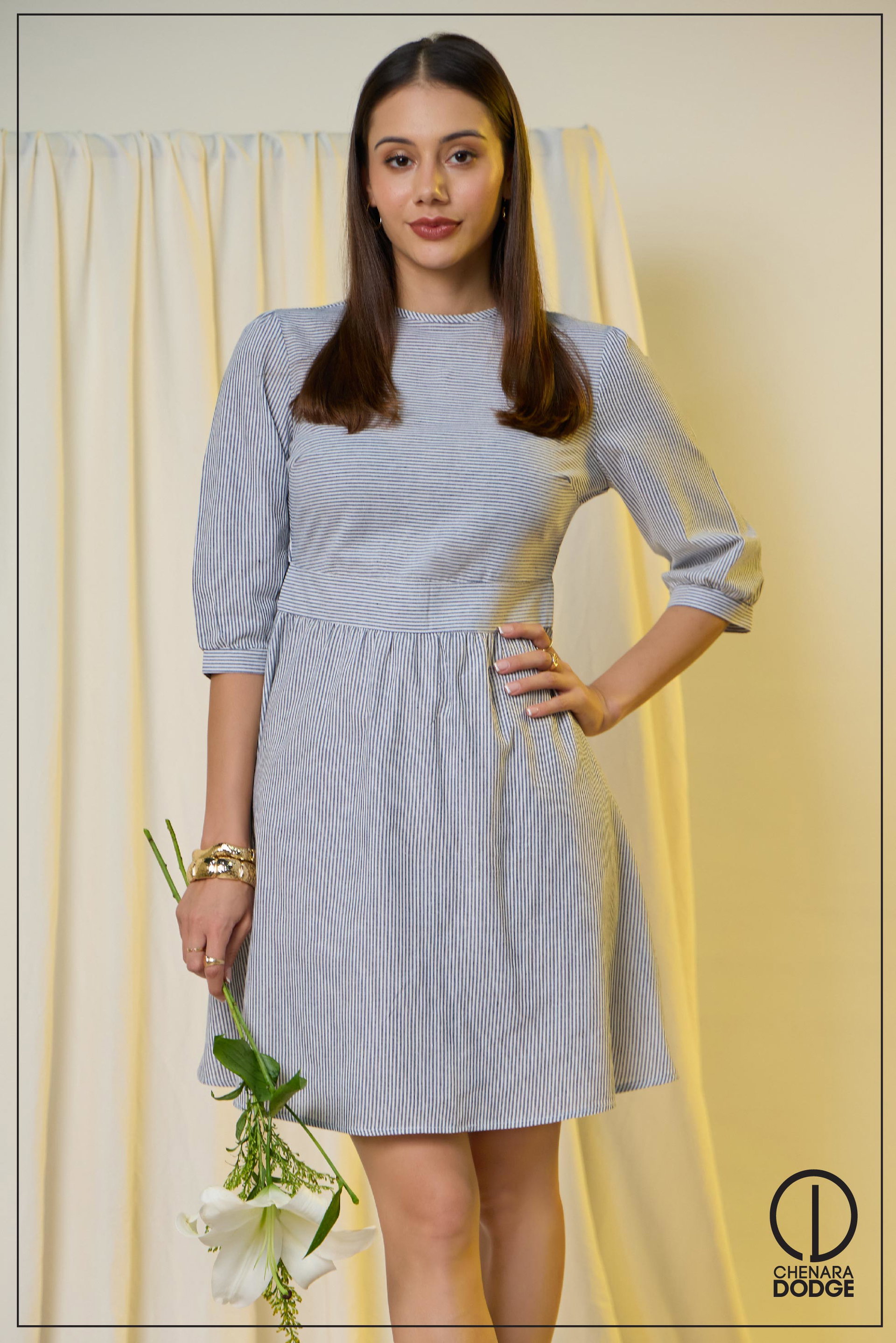 MINDI HIGH NECK MINI DRESS