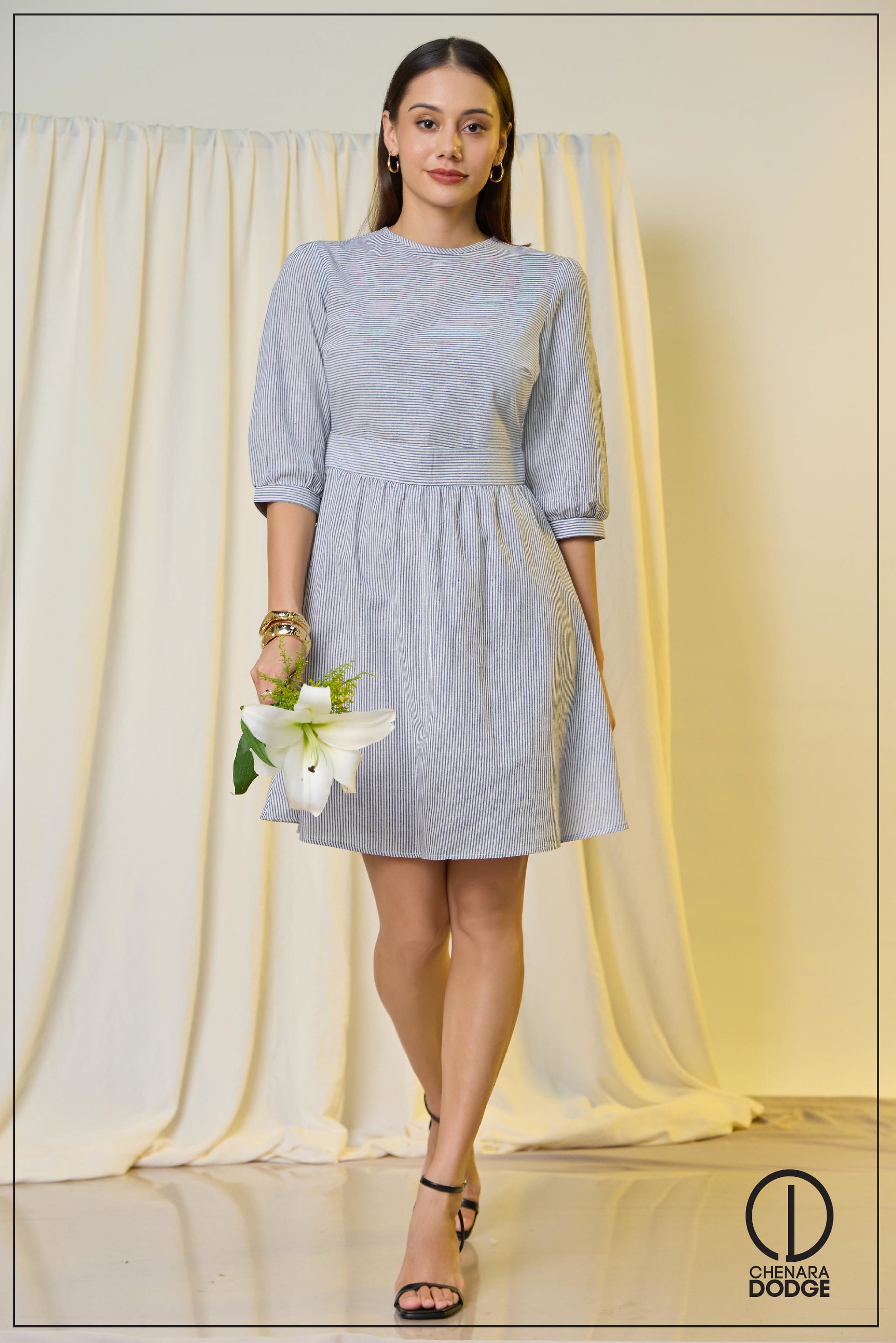 MINDI HIGH NECK MINI DRESS