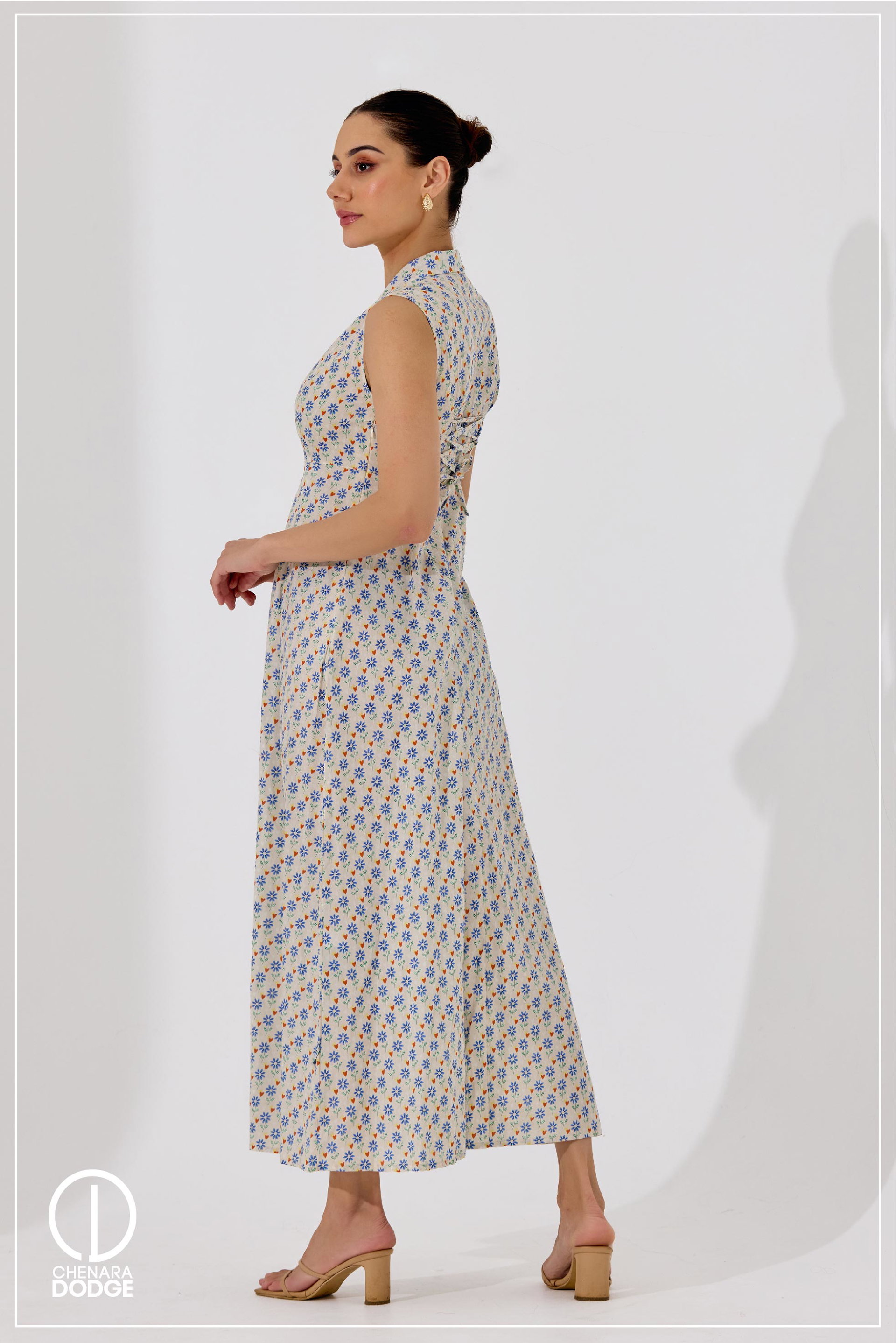 LARA BUTTON DOWN MAXI DRESS