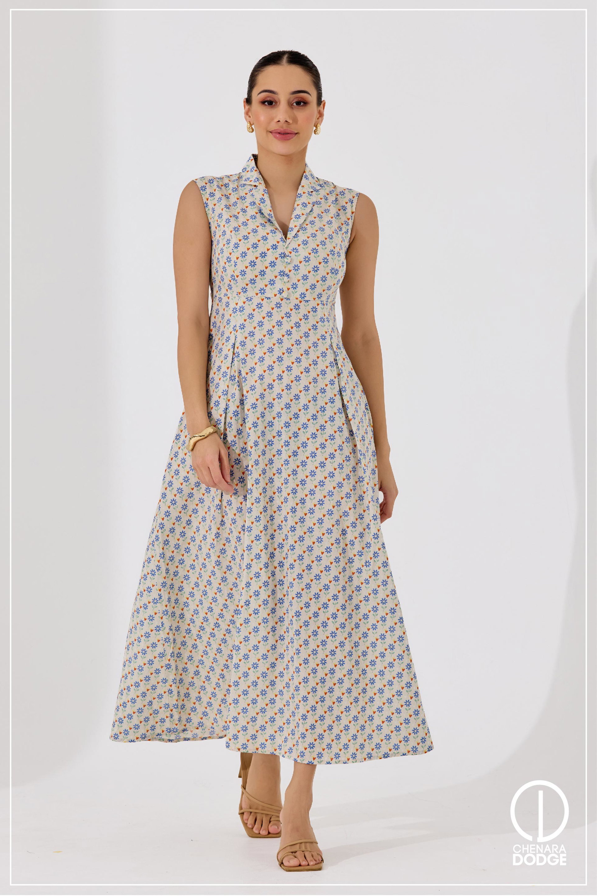LARA BUTTON DOWN MAXI DRESS