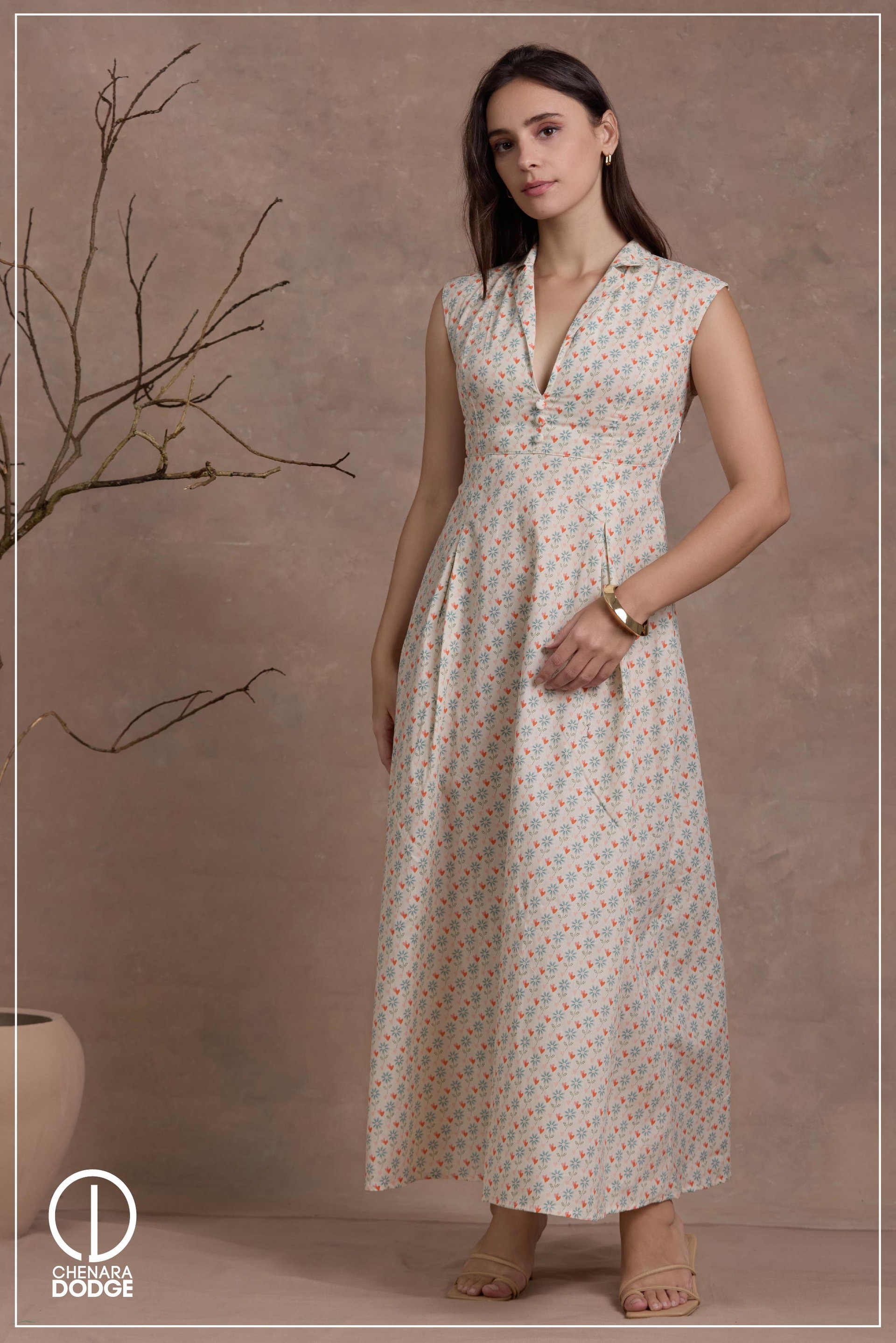 MIRA BUTTON DOWN MAXI DRESS