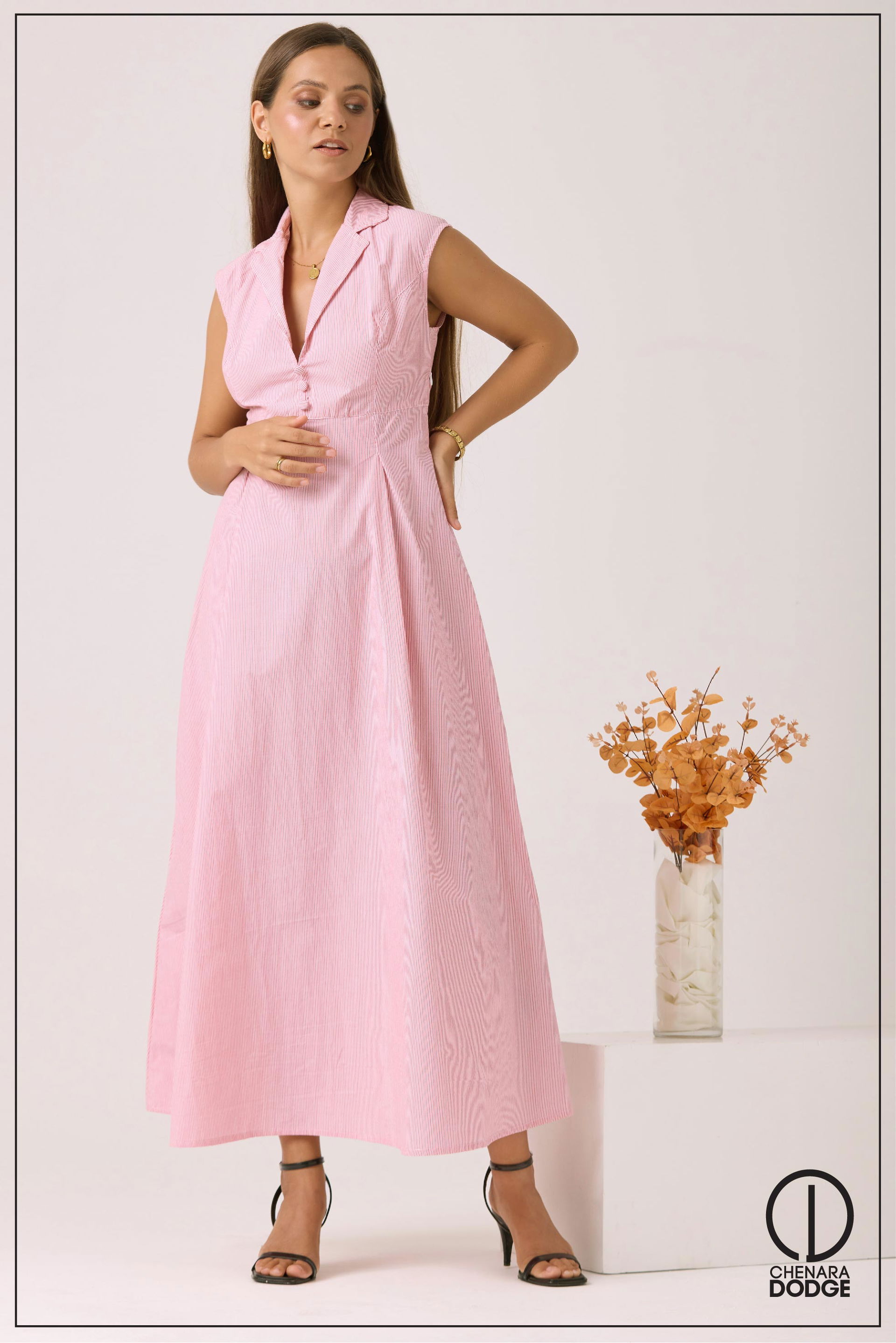 MIRA BUTTON DOWN MAXI DRESS