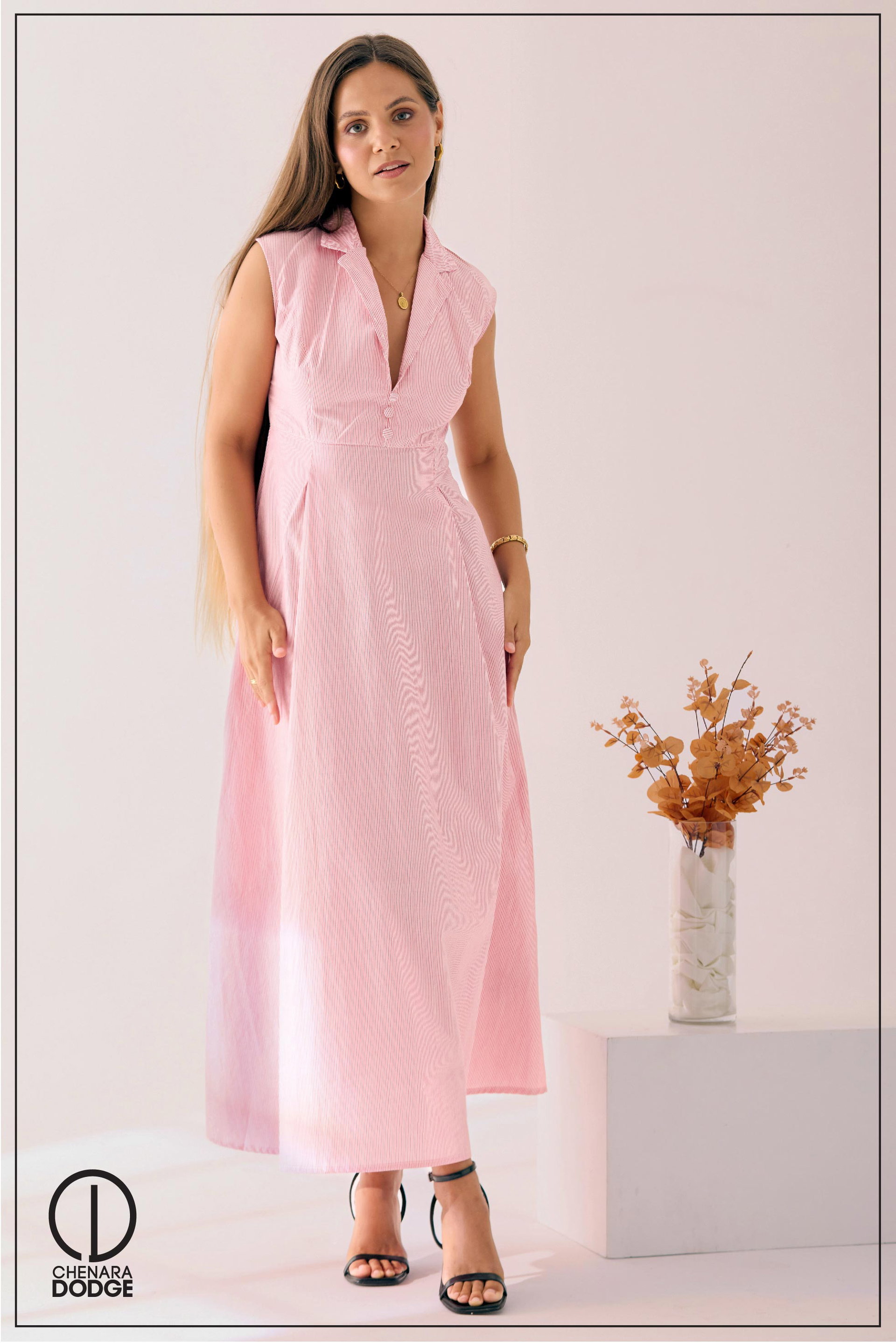 MIRA BUTTON DOWN MAXI DRESS