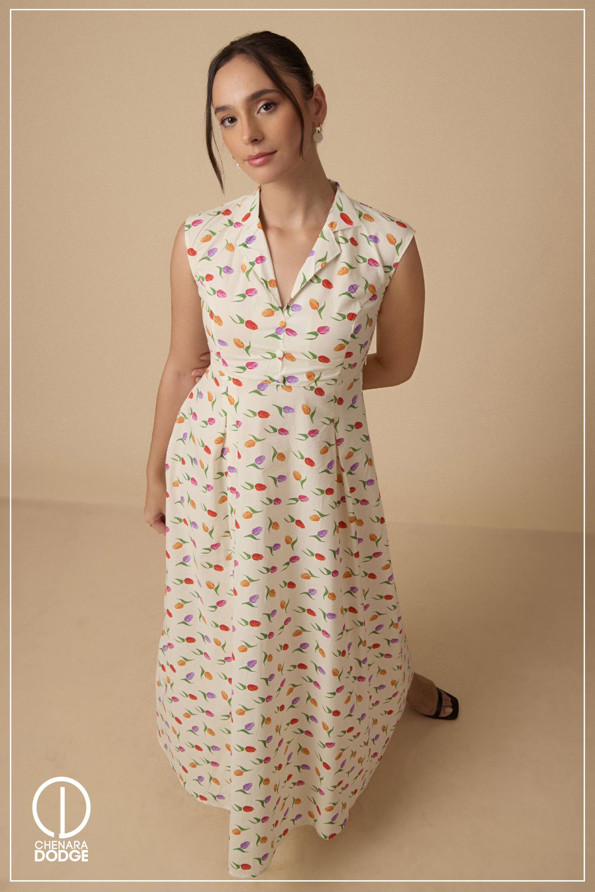MIRA BUTTON DOWN MAXI DRESS