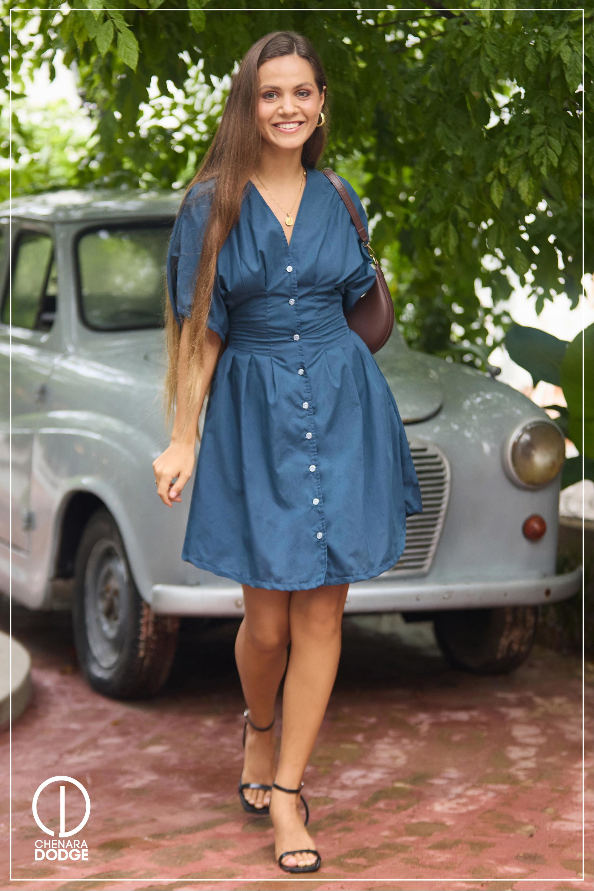 MULAN PLEATED MINI DRESS