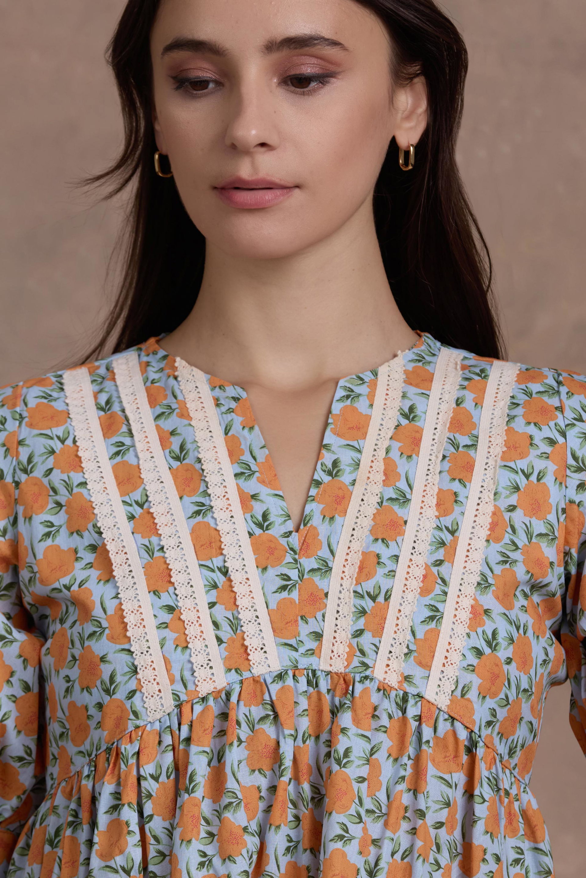 NATALIA V NECK MINI DRESS